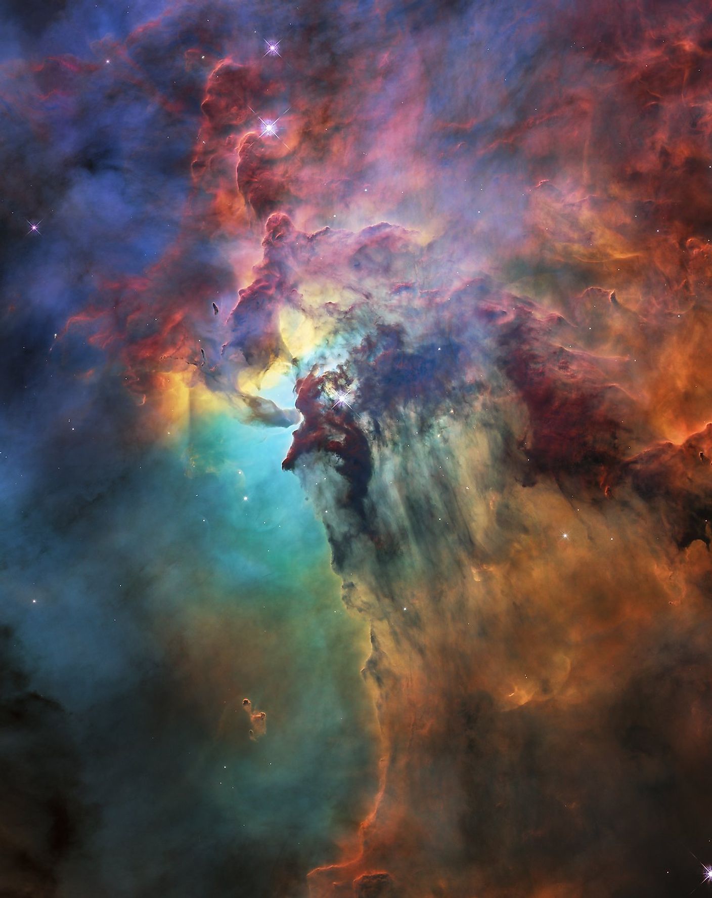 Hubble image of the Lagoon Nebula. Image credit: NASA/ESA
