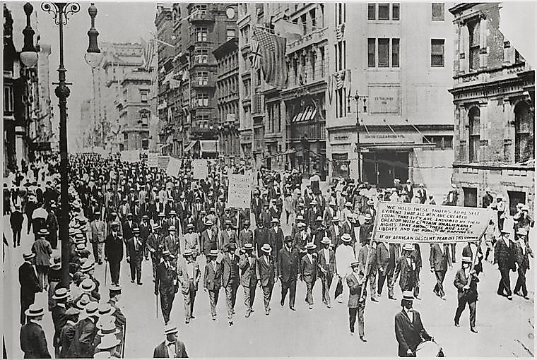 The Silent Parade of 1917. Source: the New York Public Library Digital Collections.