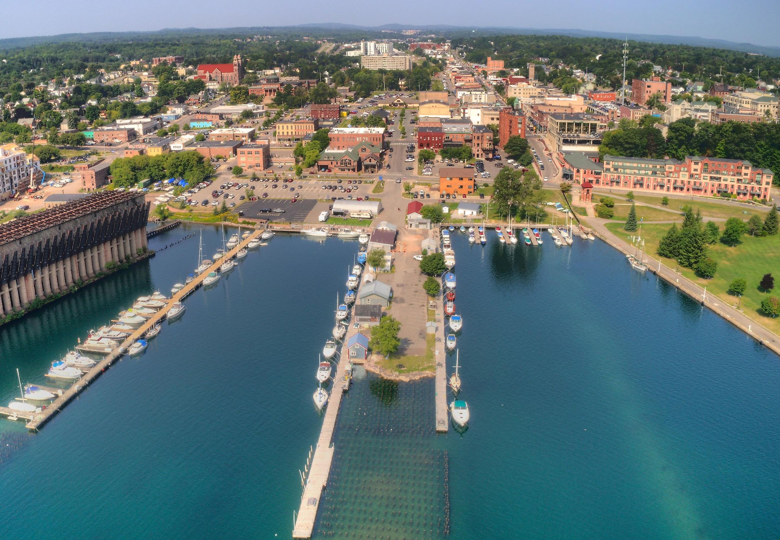 Marquette, Michigan is a port city on the shores of Lake Superior