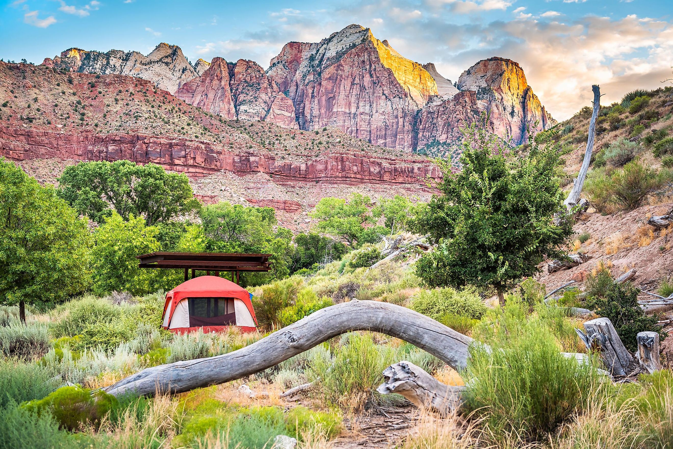 Camping in the Zion National Park