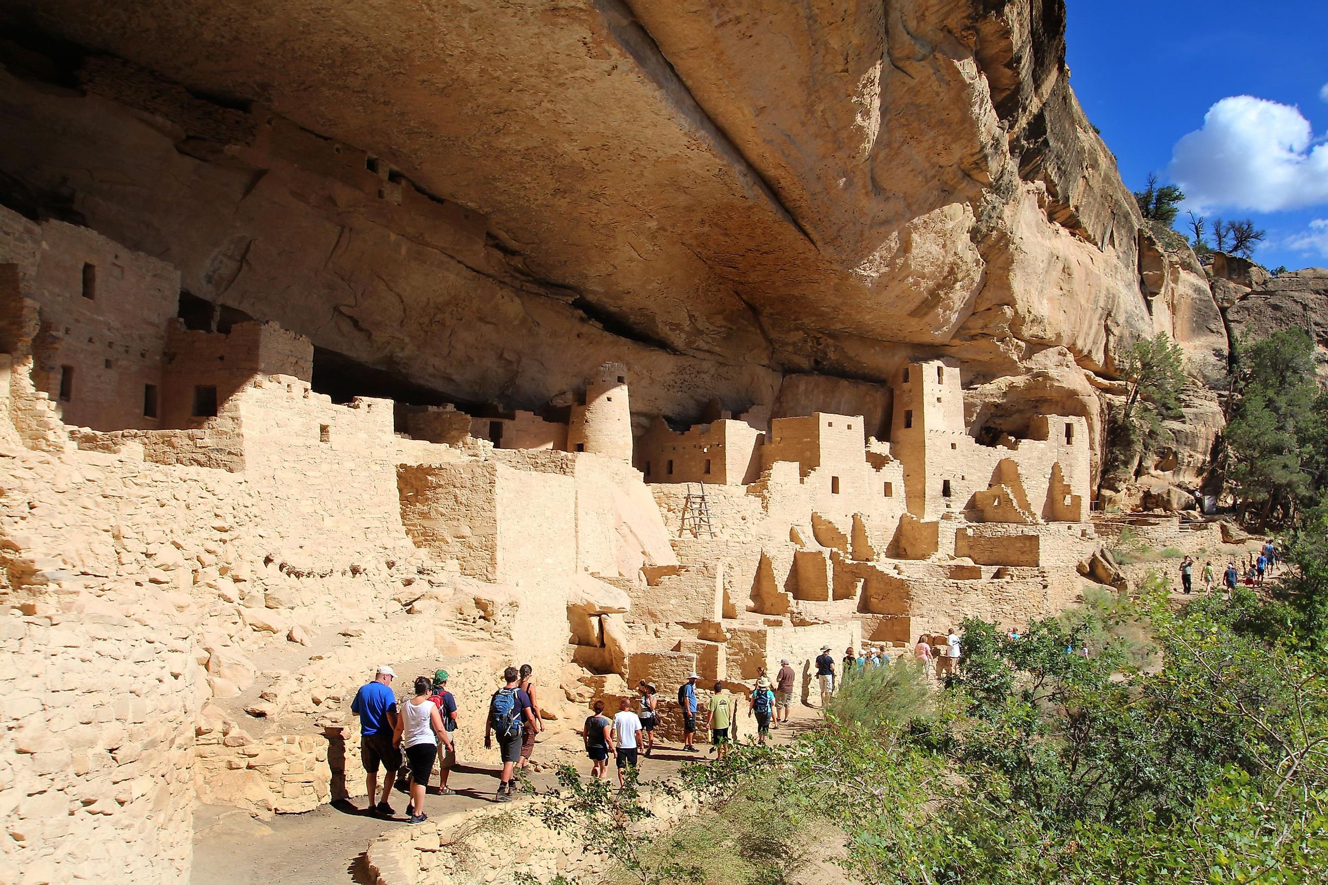 Cliff Palace in Mesa Verde National Park near Cortez, Colorado.