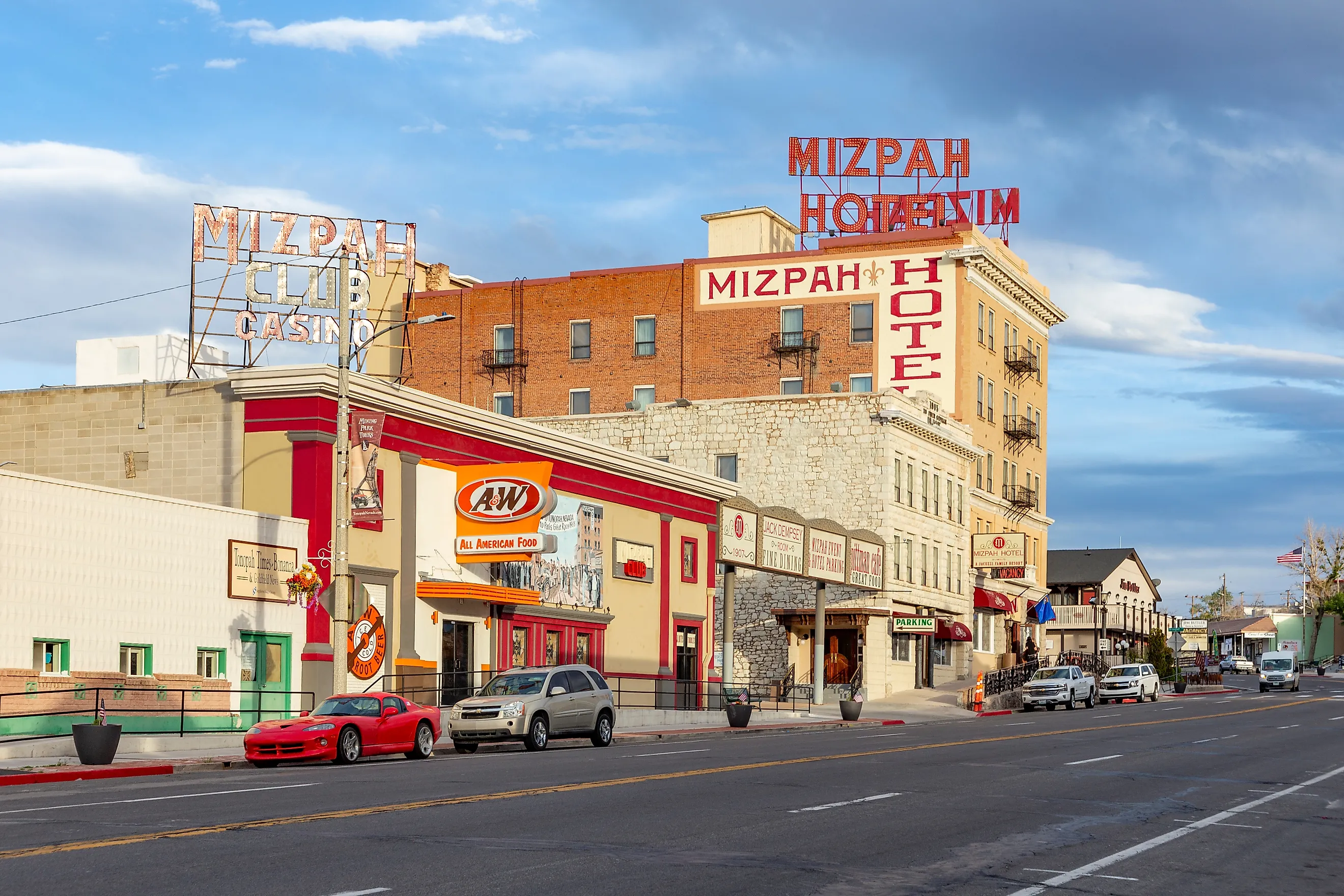 Main Street in Tonopah, Nevada.