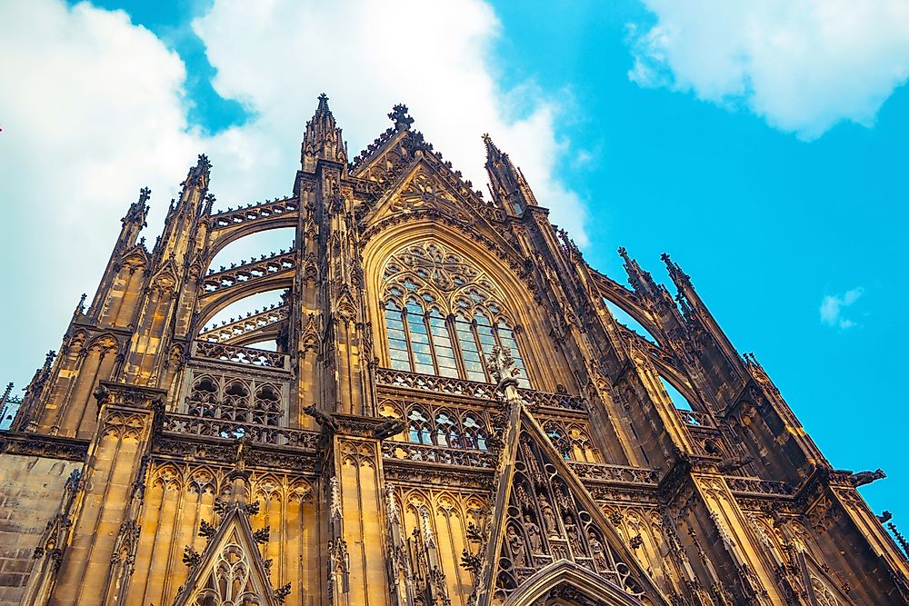 The Cologne cathedral is an example of famous gothic architecture.
