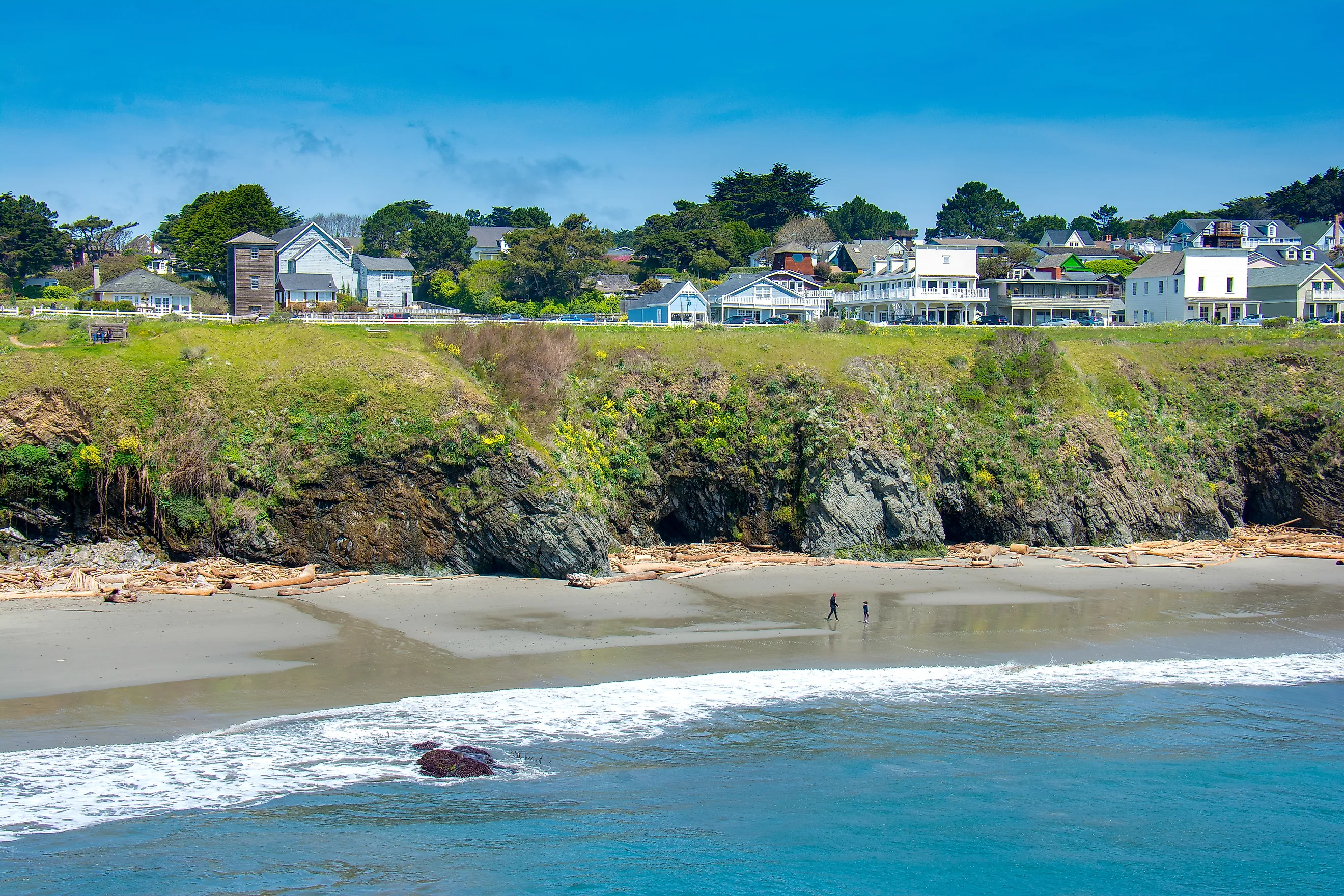 The seacoast village of Mendocino, California 