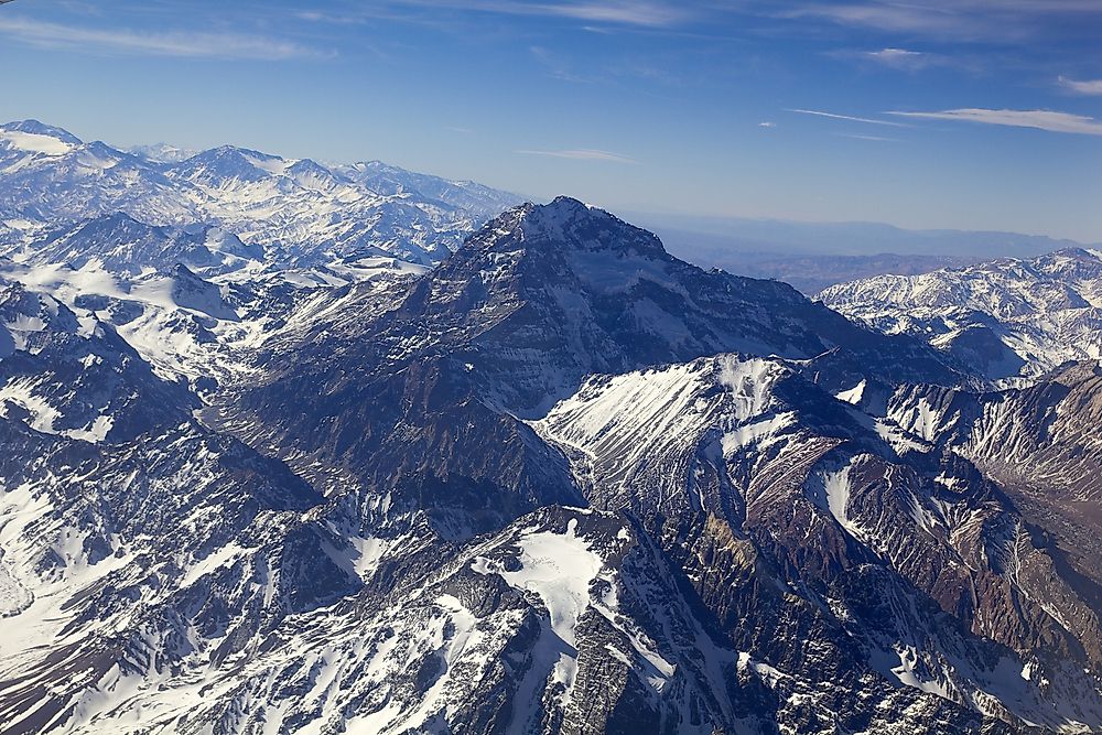 Mount Aconcagua, the tallest point in South America.