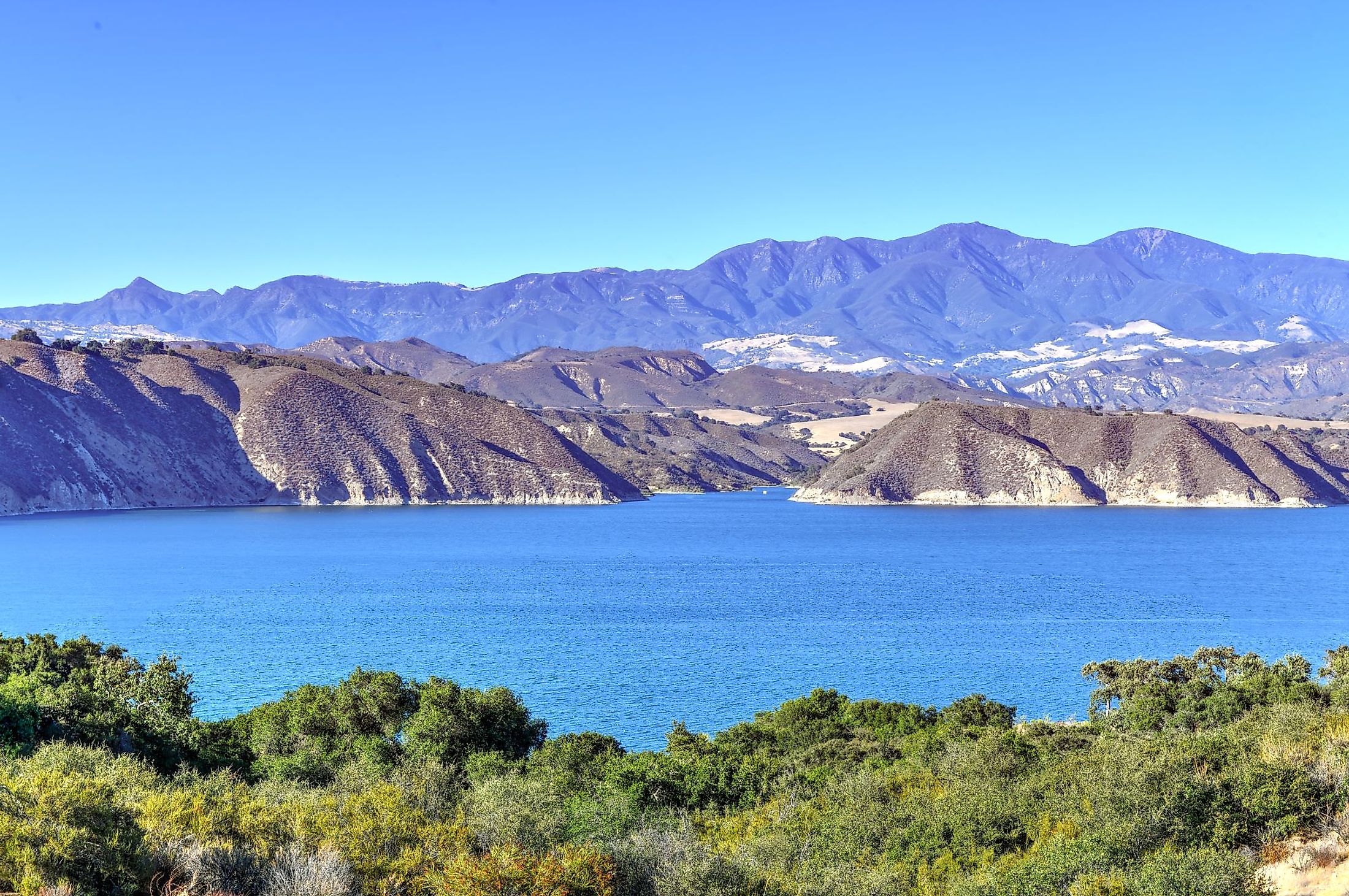 Sunset At Cachuma Lake, Santa Ynez Valley, Santa Barbara County