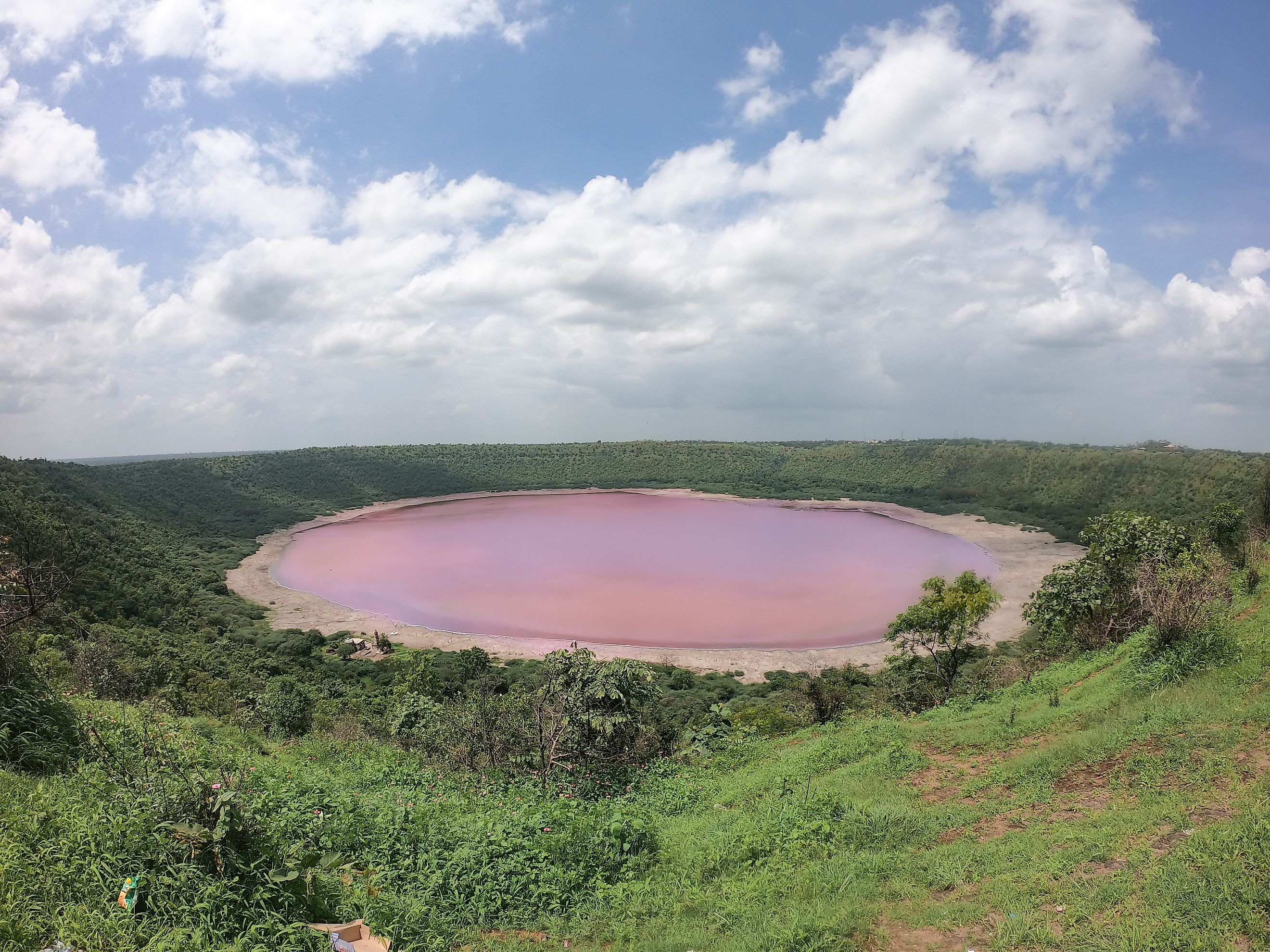 Lonar Lake, a crater lake in India