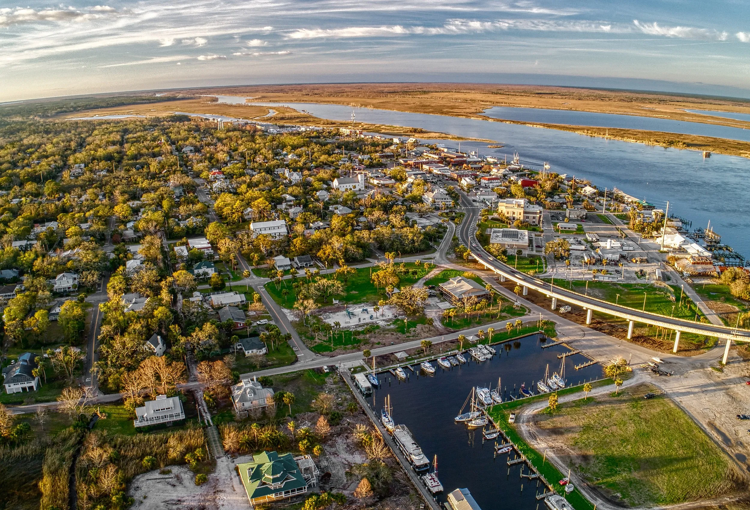 Overlooking Apalachicola, Florida.