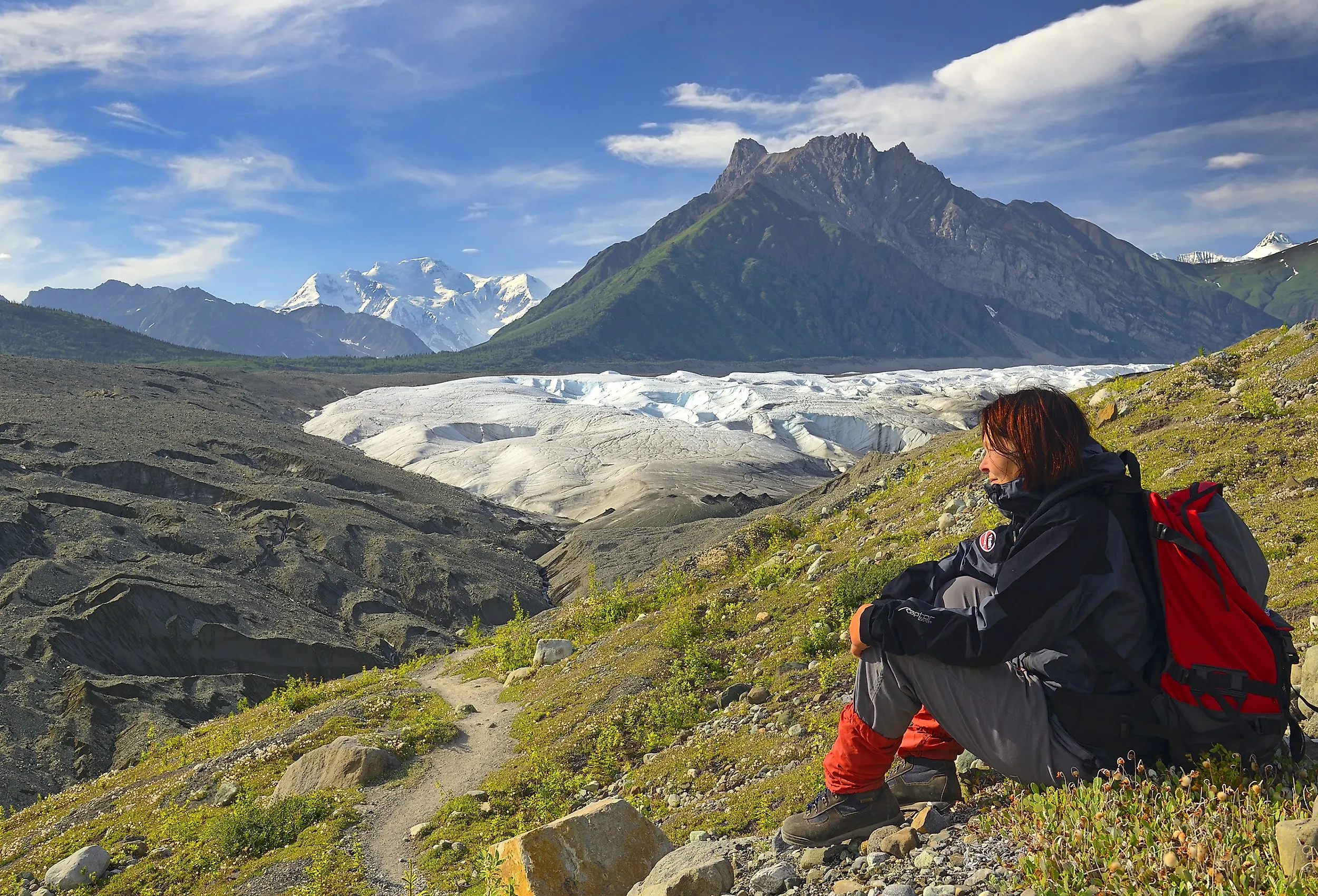 Root Glacier Trail, Wrangell-St.Elias Elias National Park, Alaska. Image credit Pecold via Shutterstock