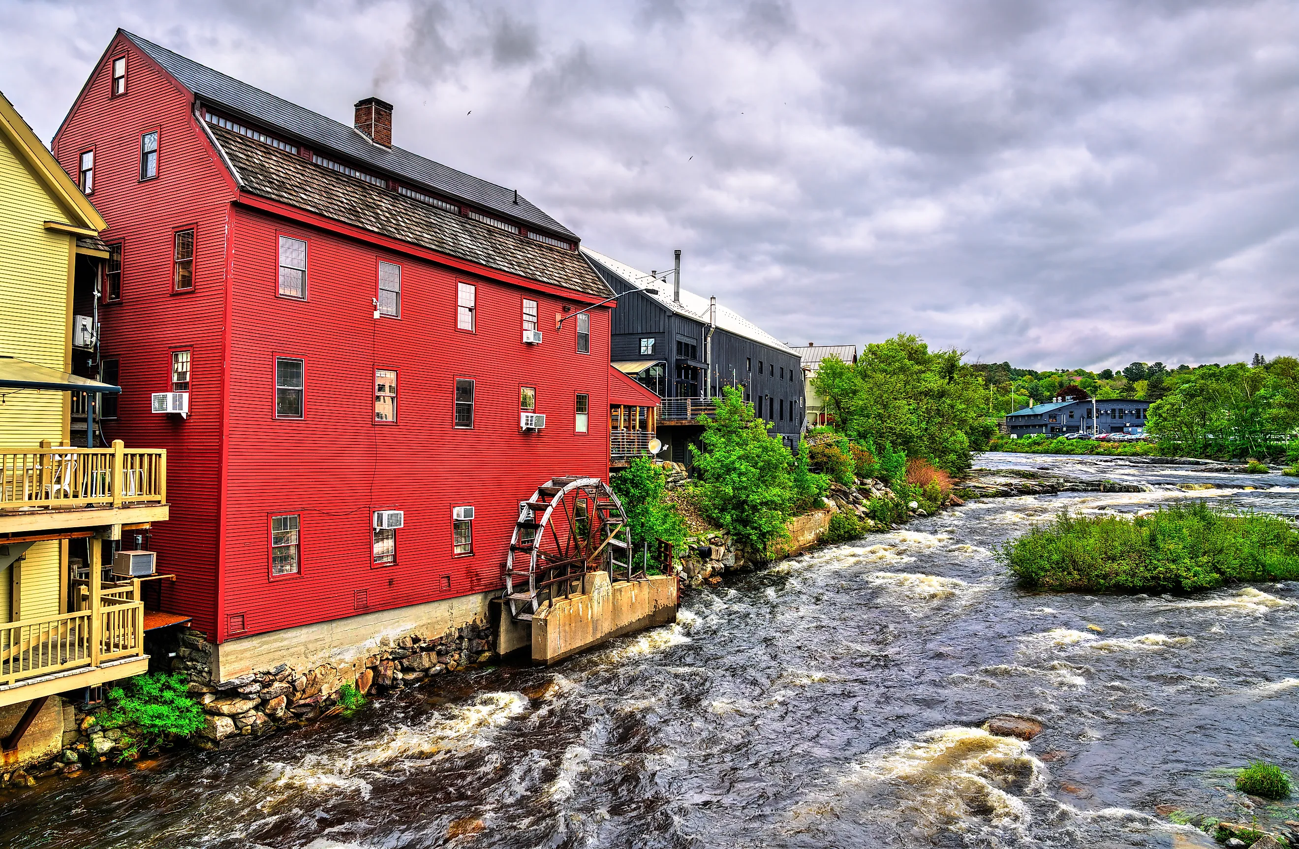 The Ammonoosuc River in Littleton, New Hampshire. Shutterstock.com
