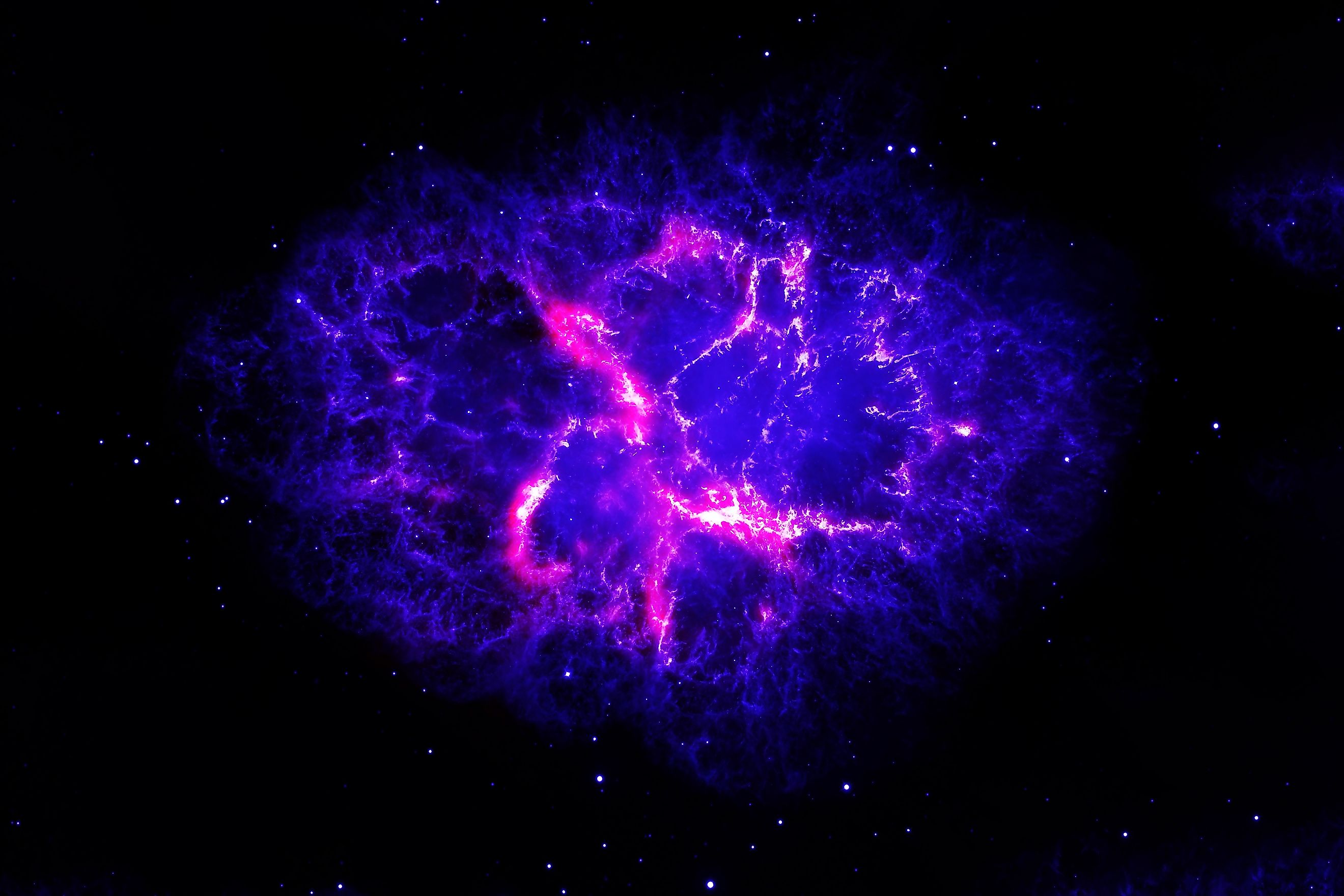 Neutron star, pulsar with elements furnished NASA. Image Credits: Artsiom P via Shutterstock