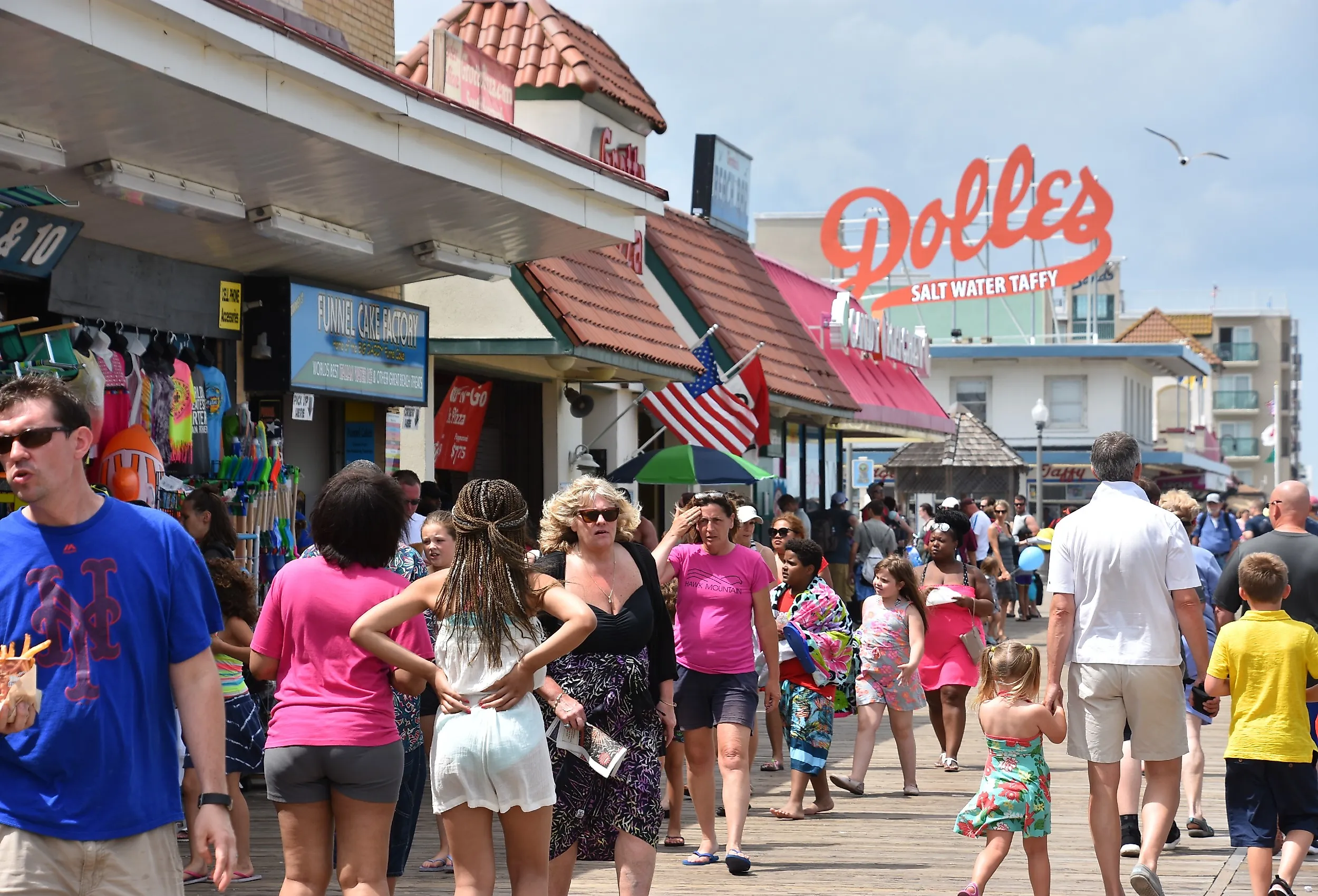 Boardwalk in Rehoboth Beach, Delaware. Image credit Ritu Manoj Jethani via Shutterstock