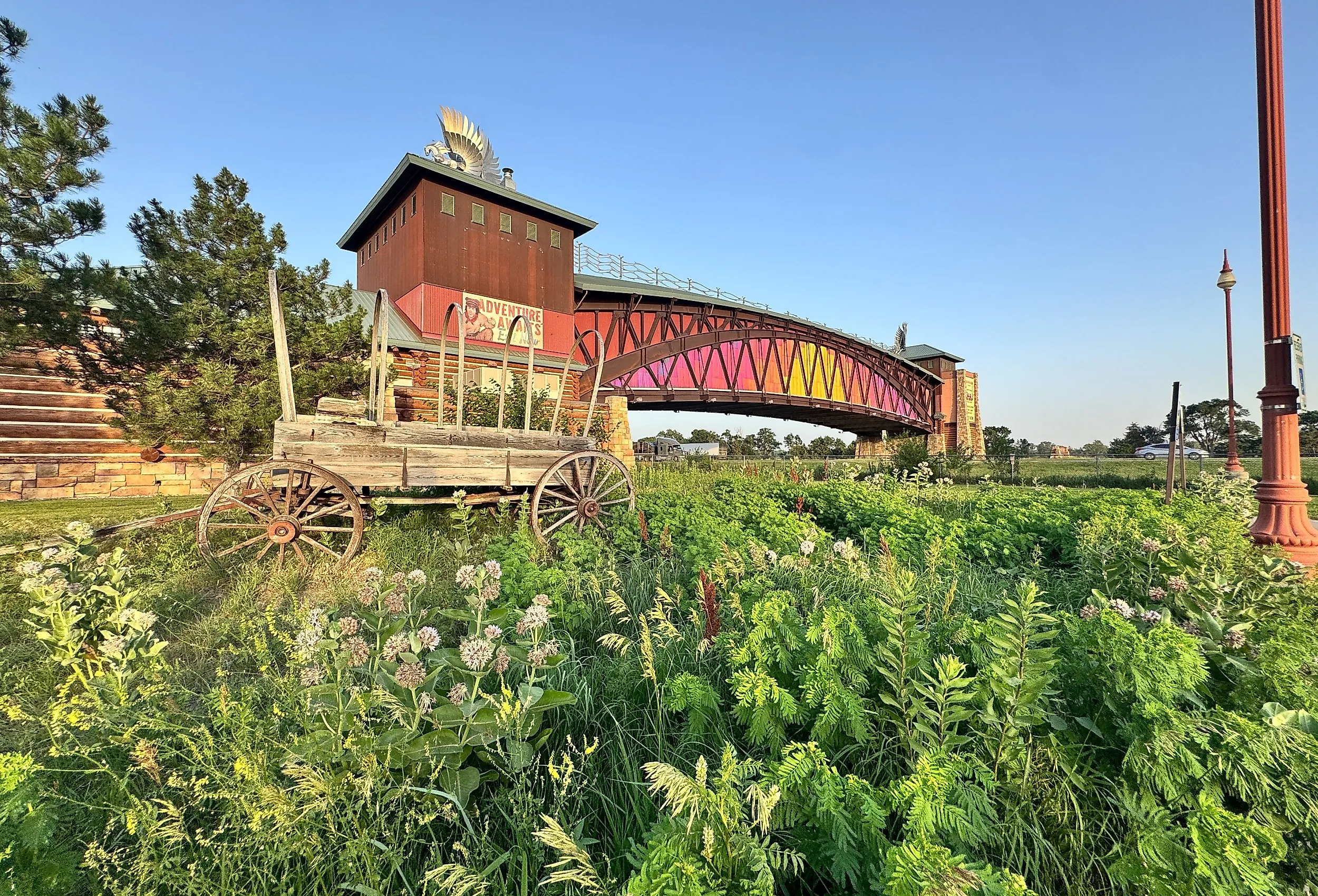 The famous Archway that spans across I-80 in central Nebraska. Editorial credit: melissamn / Shutterstock.com