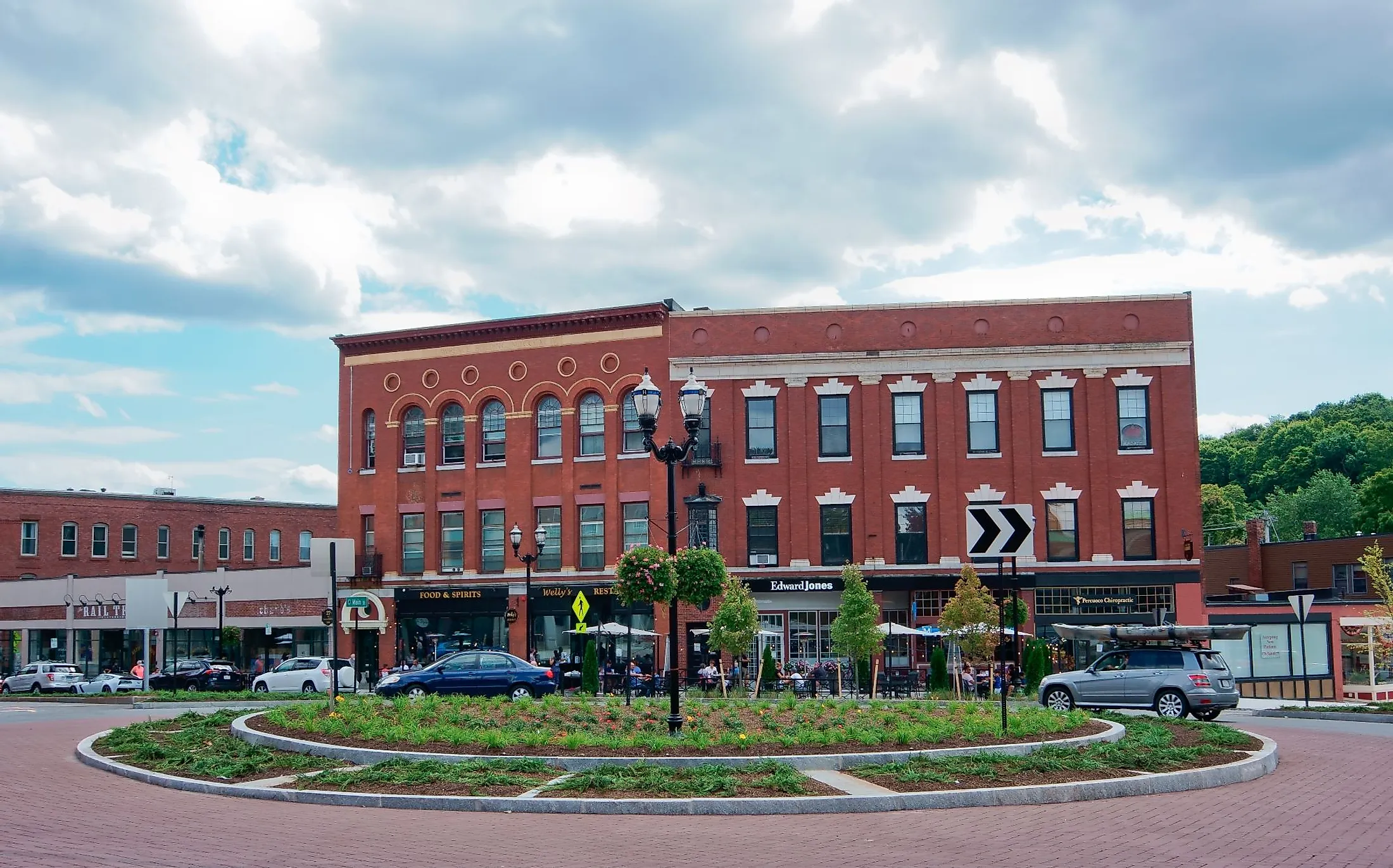 The city center of the historic town of Hudson, Massachusetts. Editorial credit: Yingna Cai / Shutterstock.com