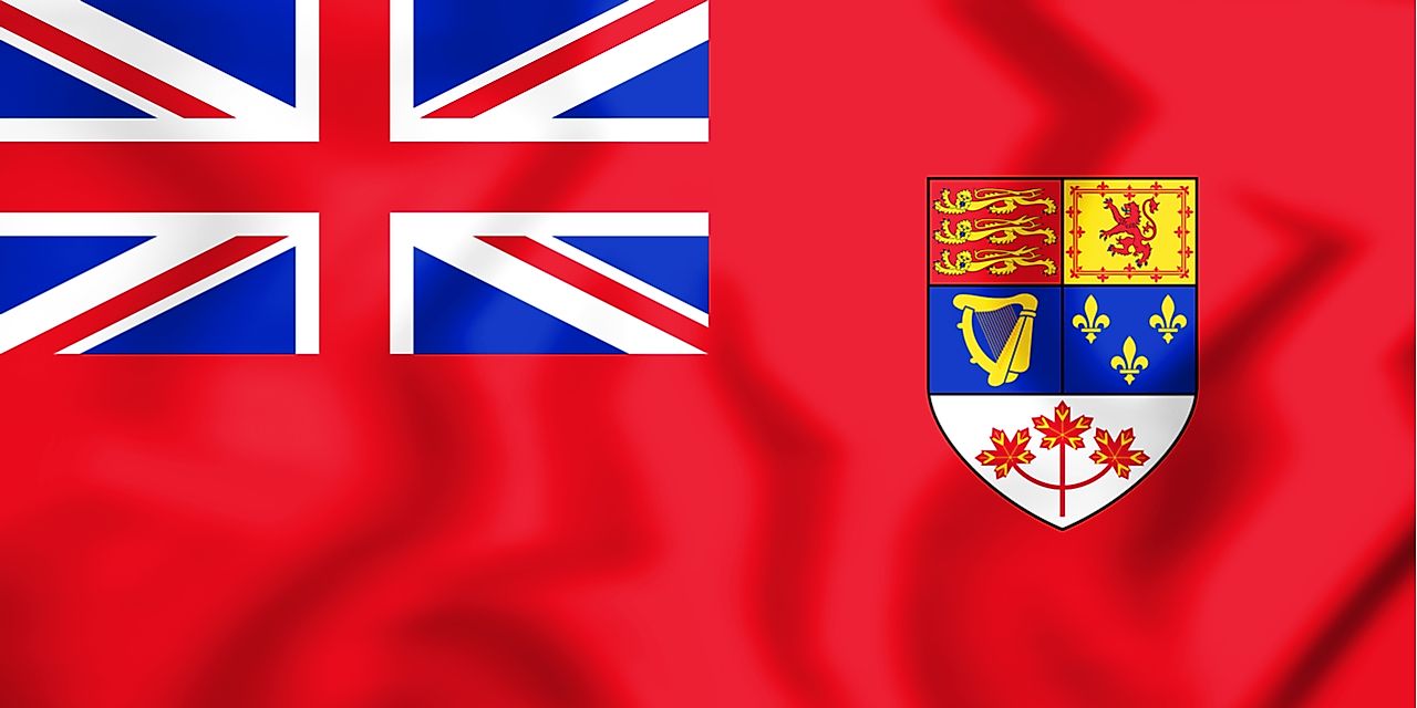 The Canadian flag used until 1965.