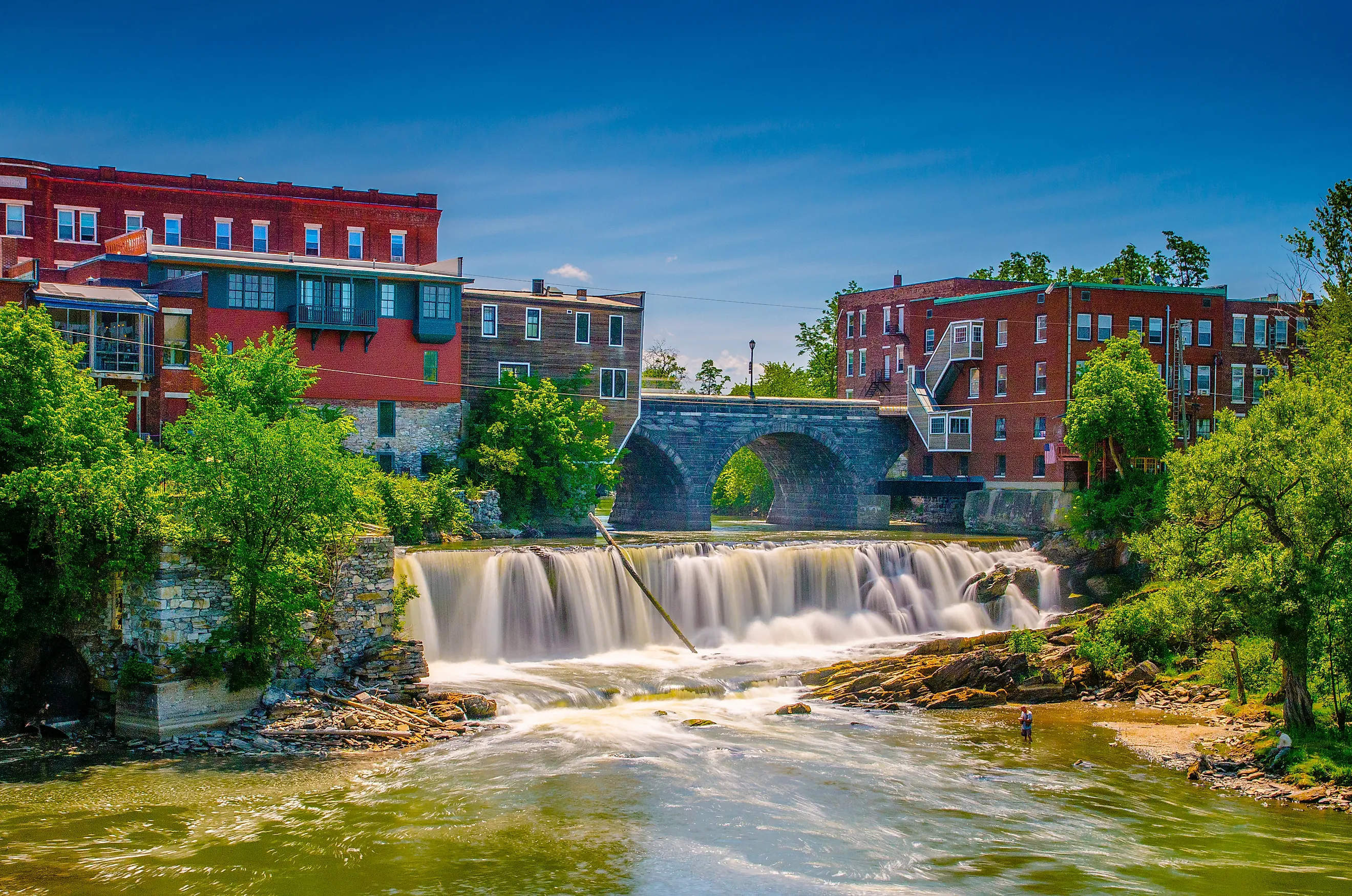 Falls in Middlebury, Vermont.
