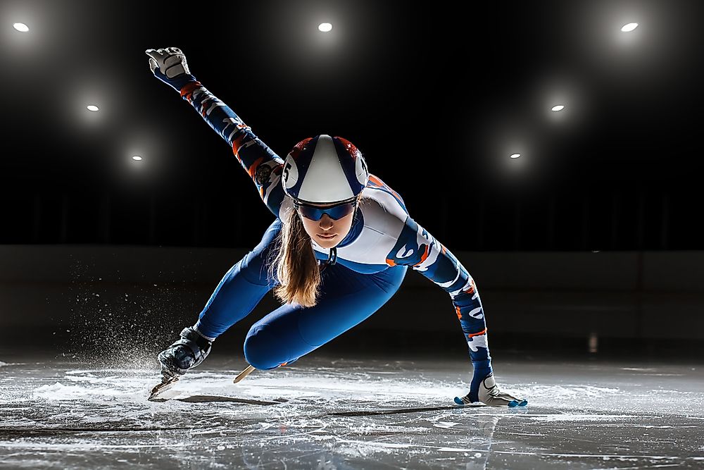 Strategies and not speed determines the winner in short-track skating.