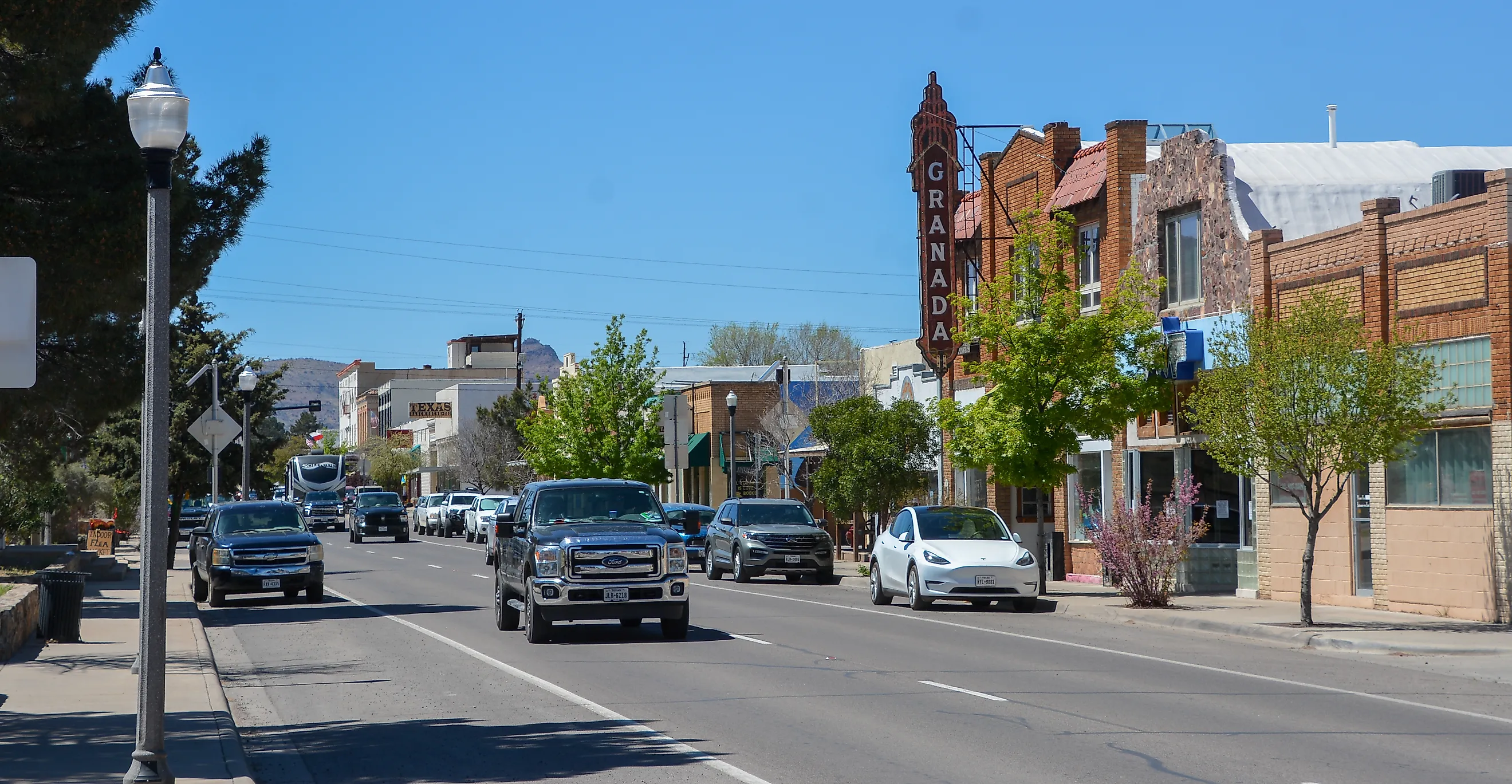 Street view of Alpine, Texas
