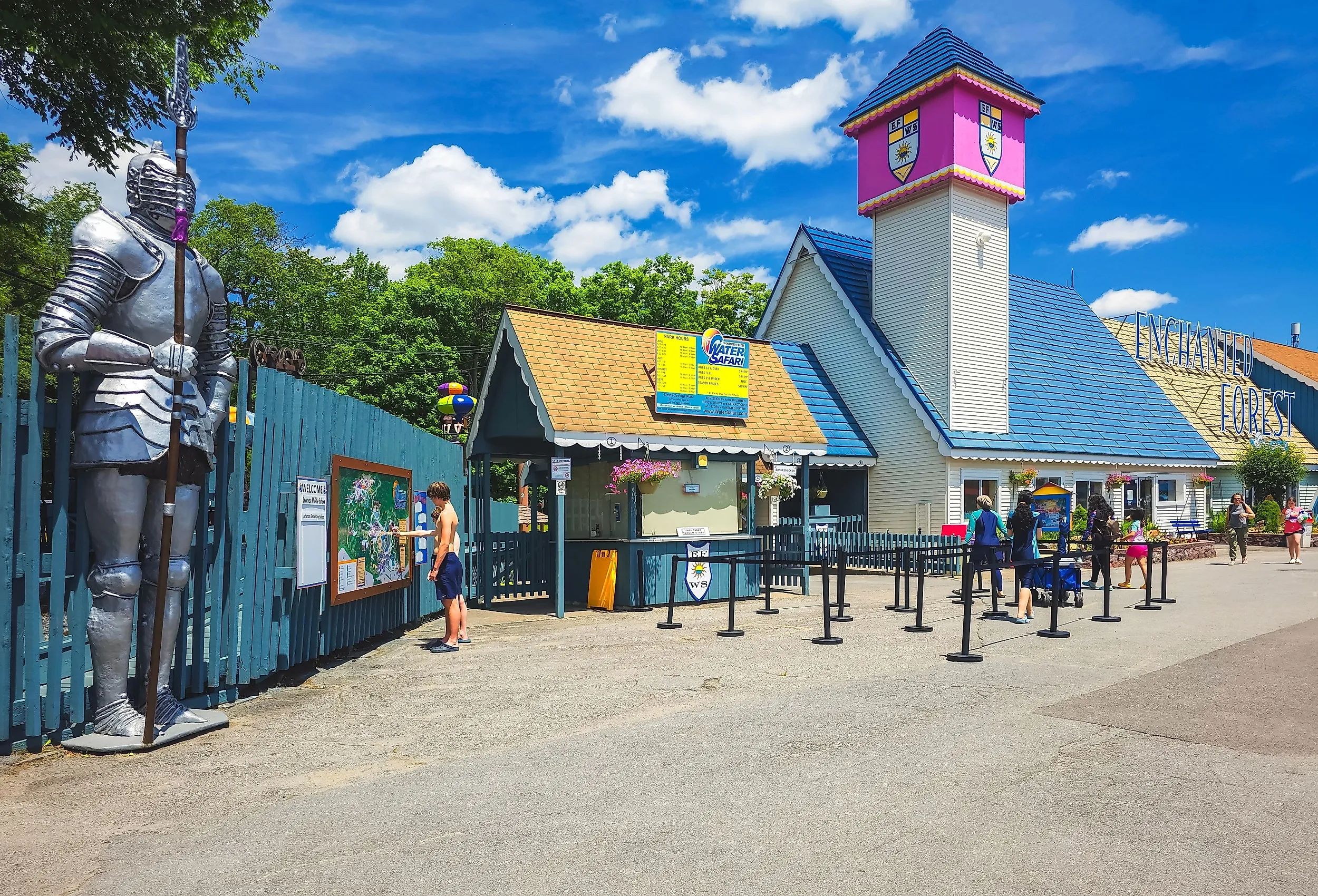 Exterior View of The Enchanted Forest of Water Safari and the Entrance of the Park. Image credit: Mahmoud Suhail via Shutterstock.