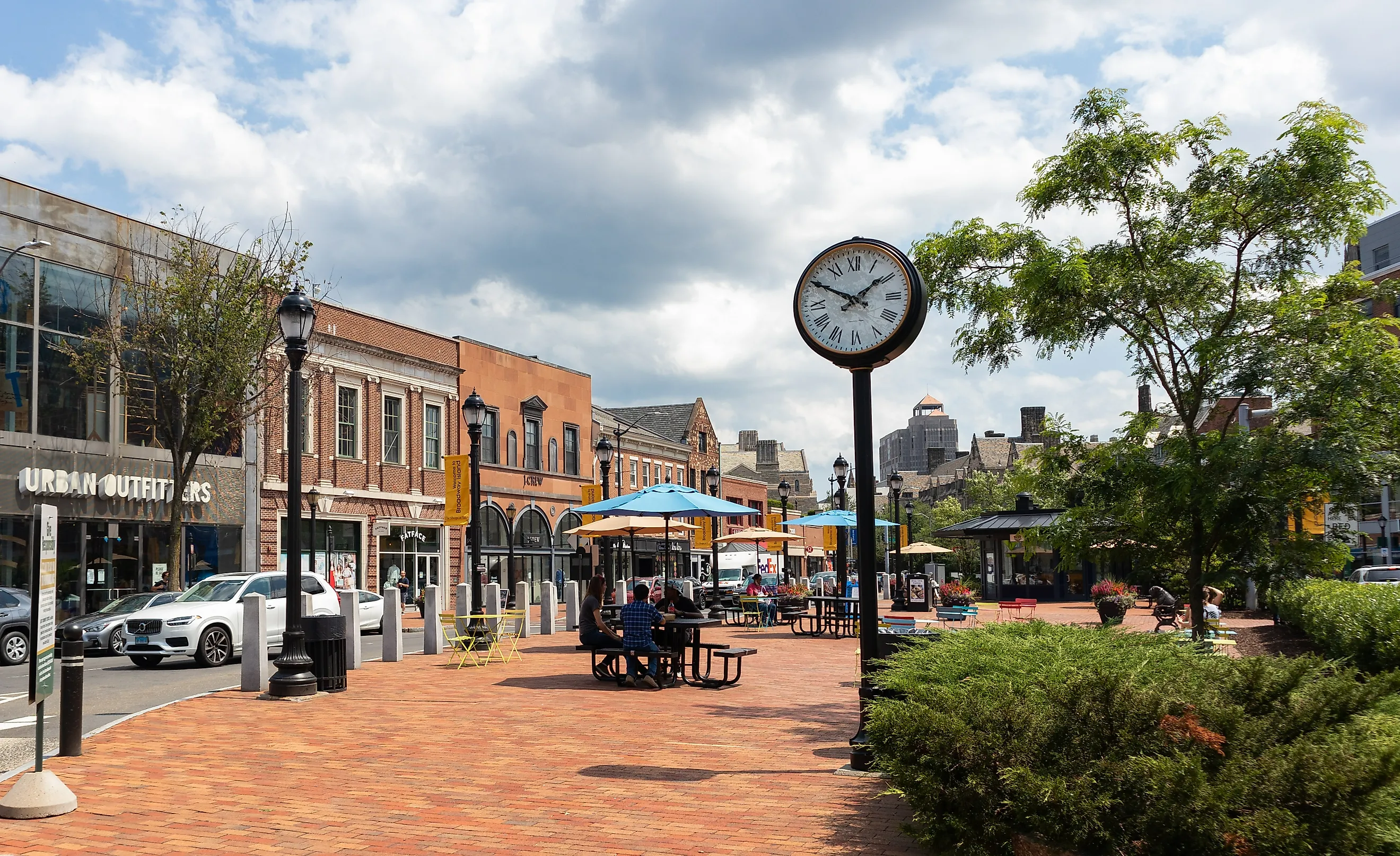 New Haven, Connecticut: Broadway Triangle in New Haven Connecticut during the Summer, via JamesAndrews1 / Shutterstock.com