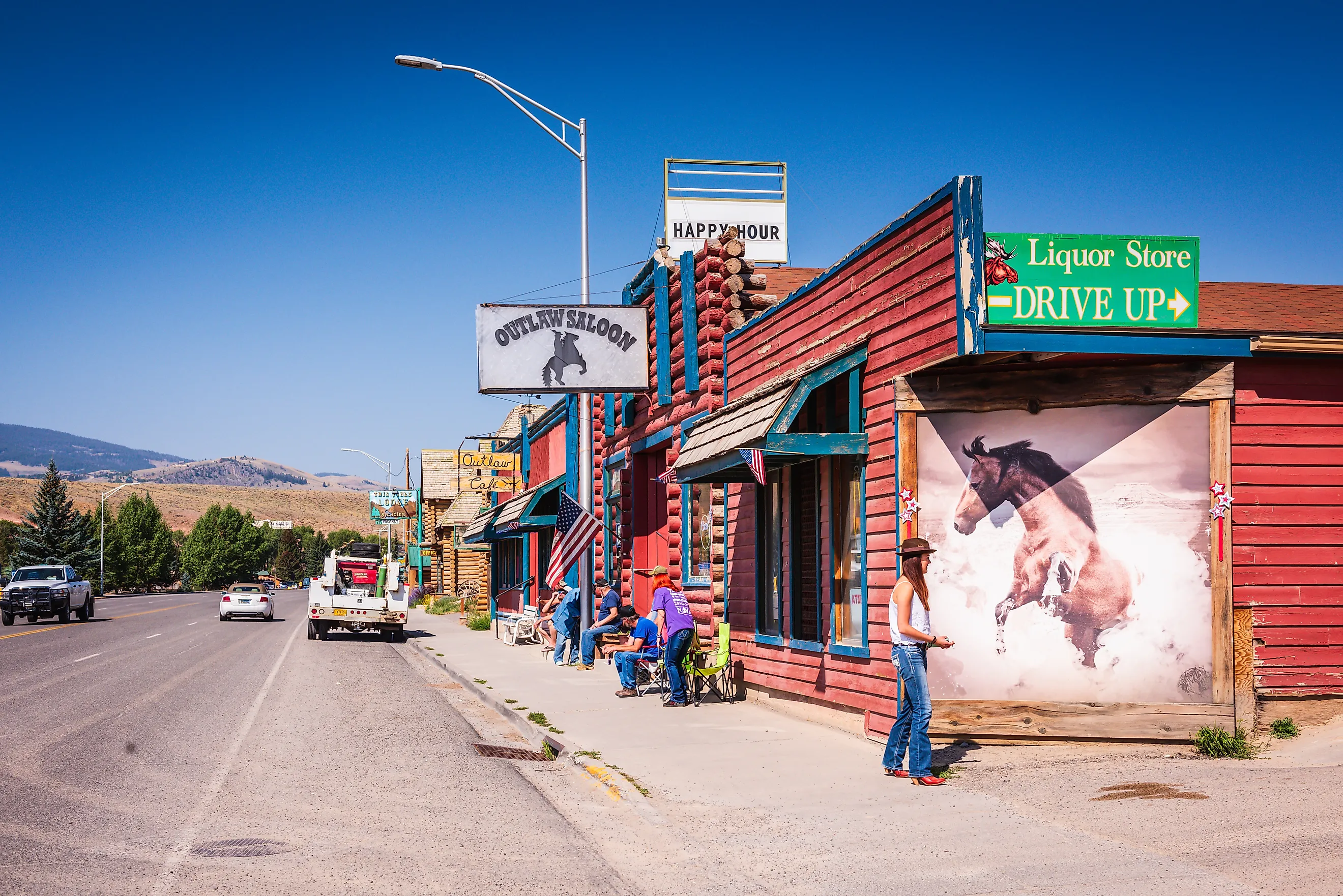 Downtown Dubois, Wyoming.