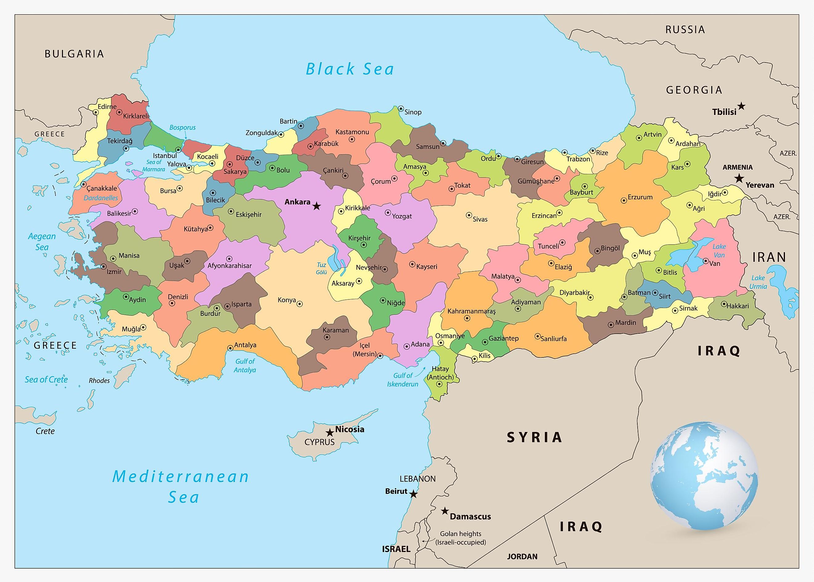 Big Map Of Turkey