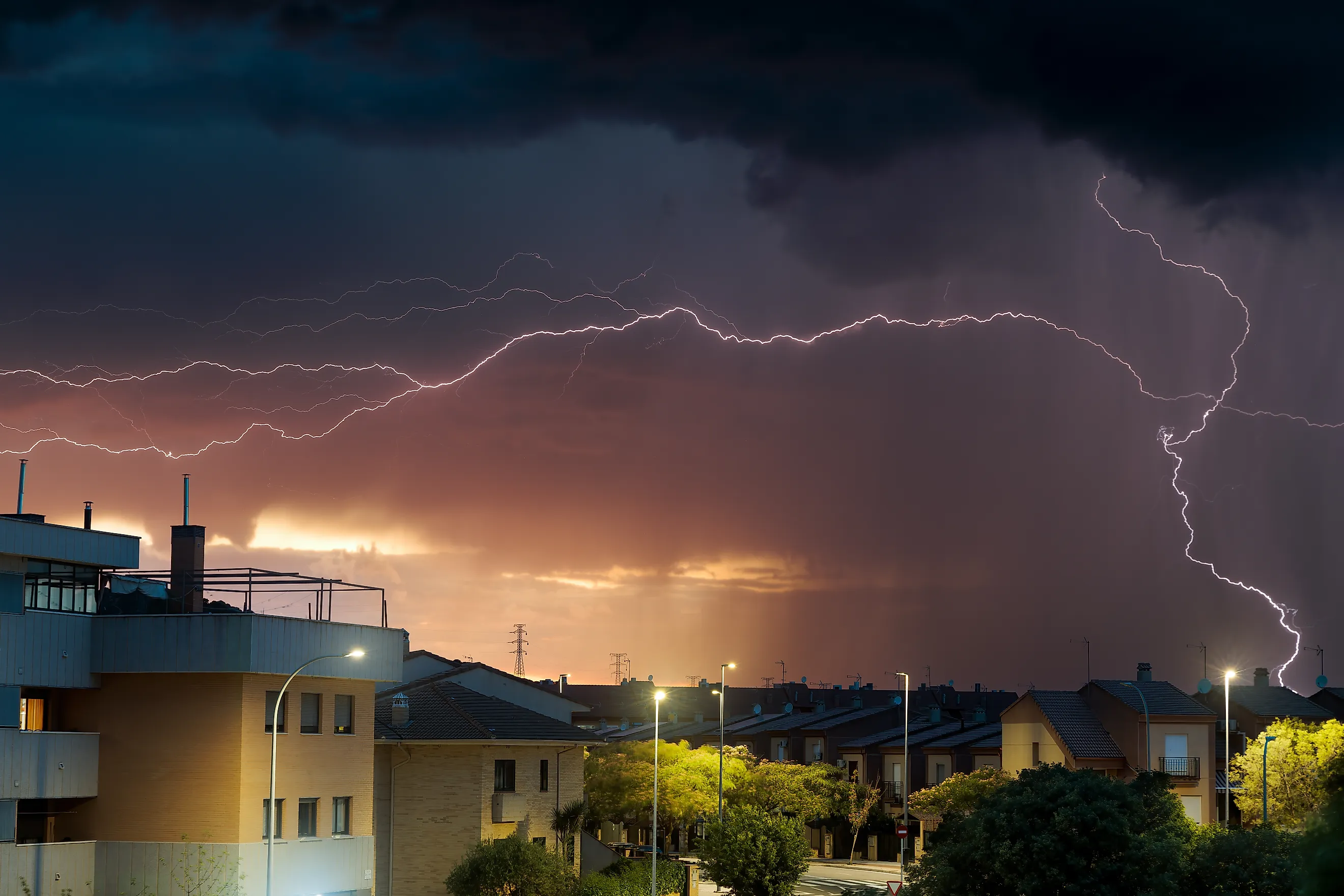  Electric storm over Caceres