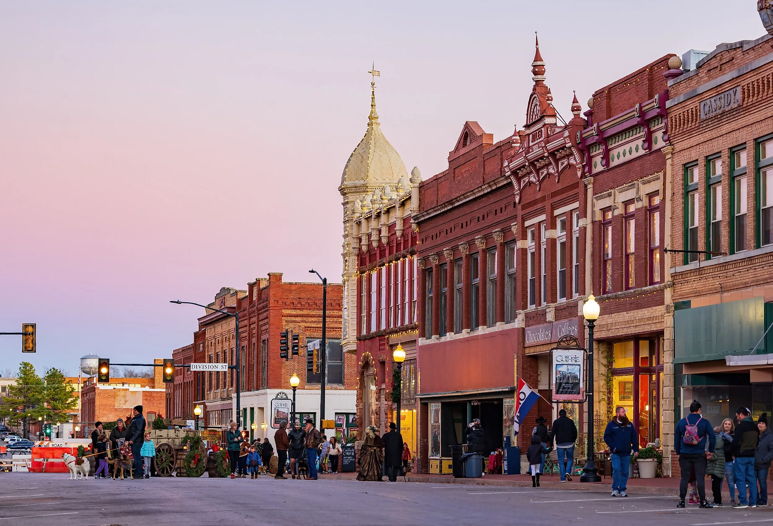 Historical buildings in Guthrie, Oklahoma. Image credit Kit Leong via Shutterstock.com