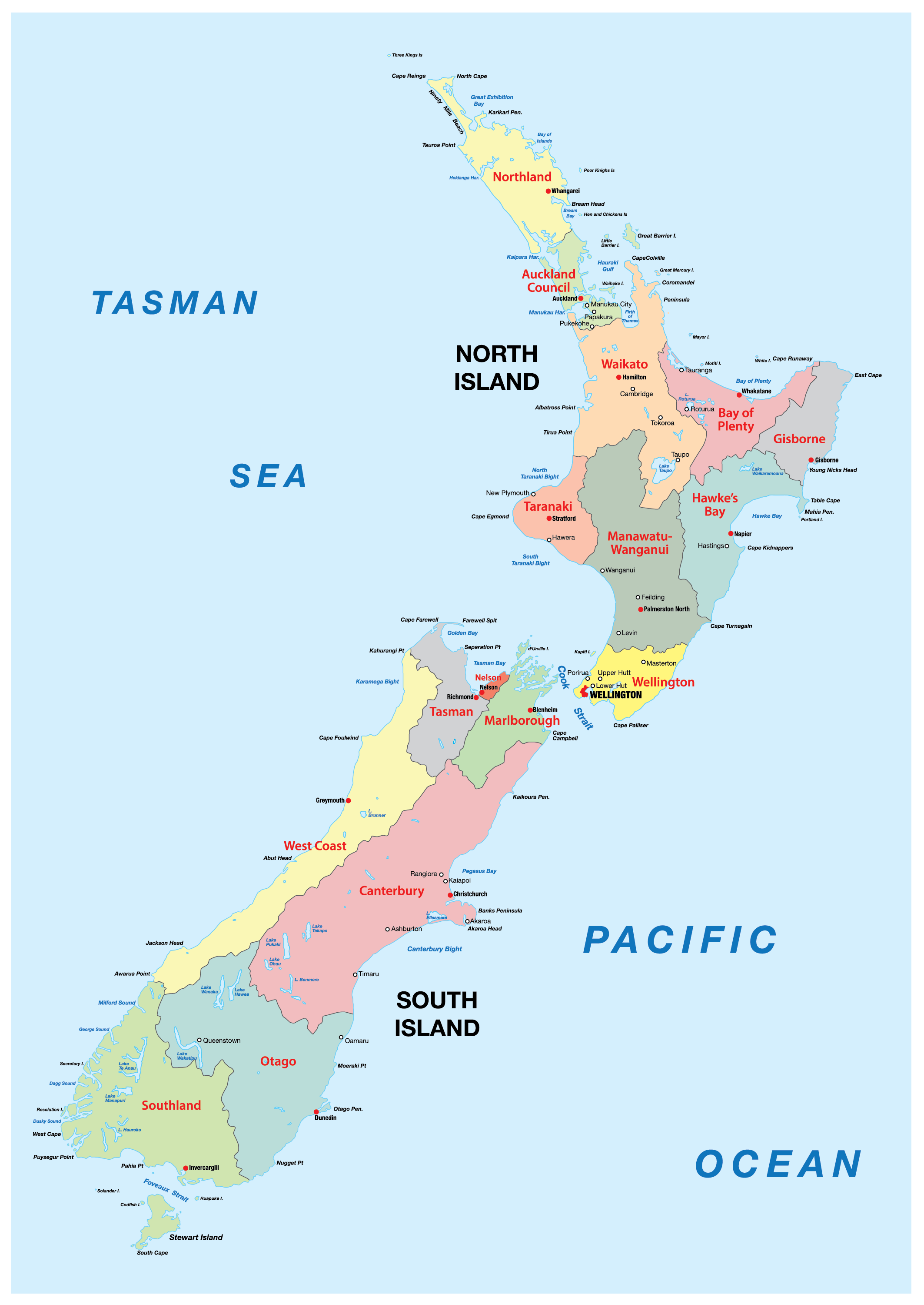 New Zealand Maps Facts World Atlas