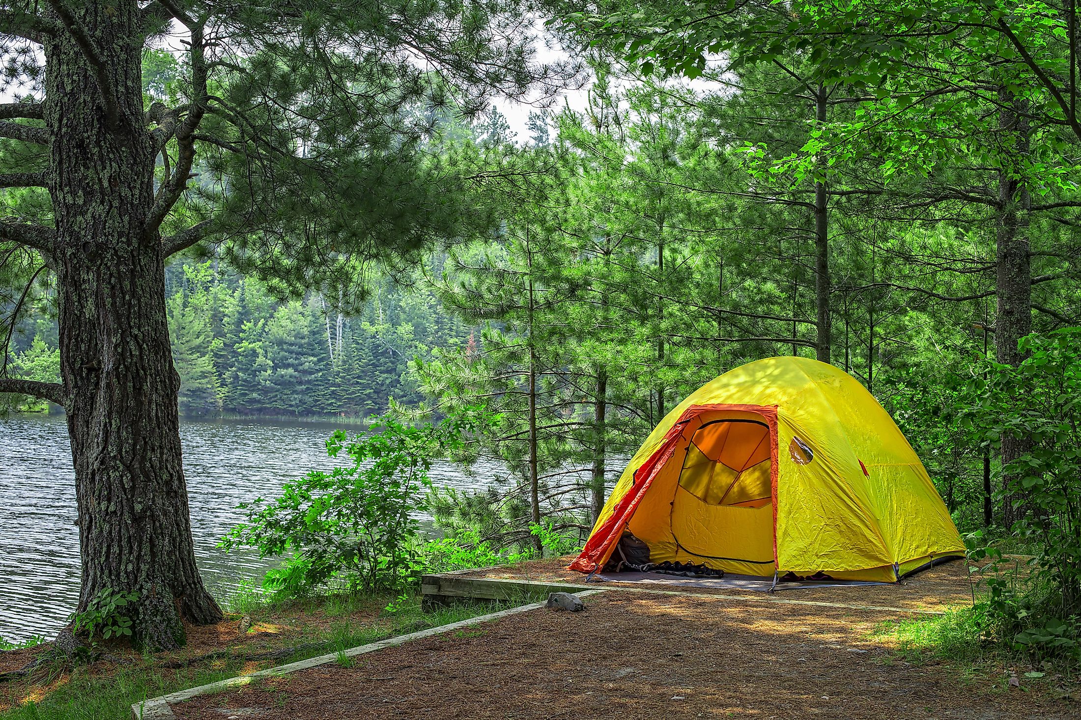 Voyageurs National Park campsite.