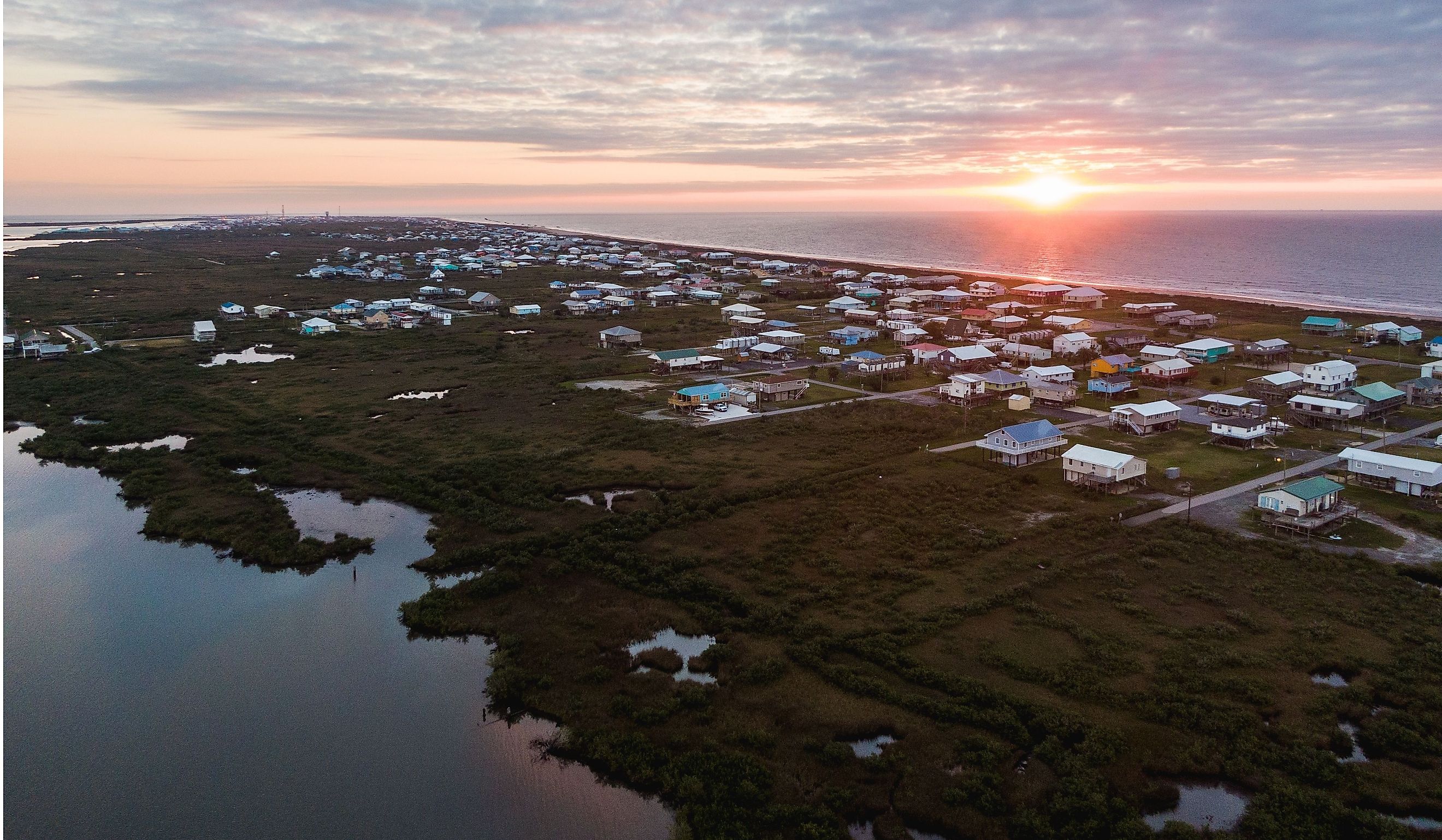 Grand Isle Louisiana at Sunrise