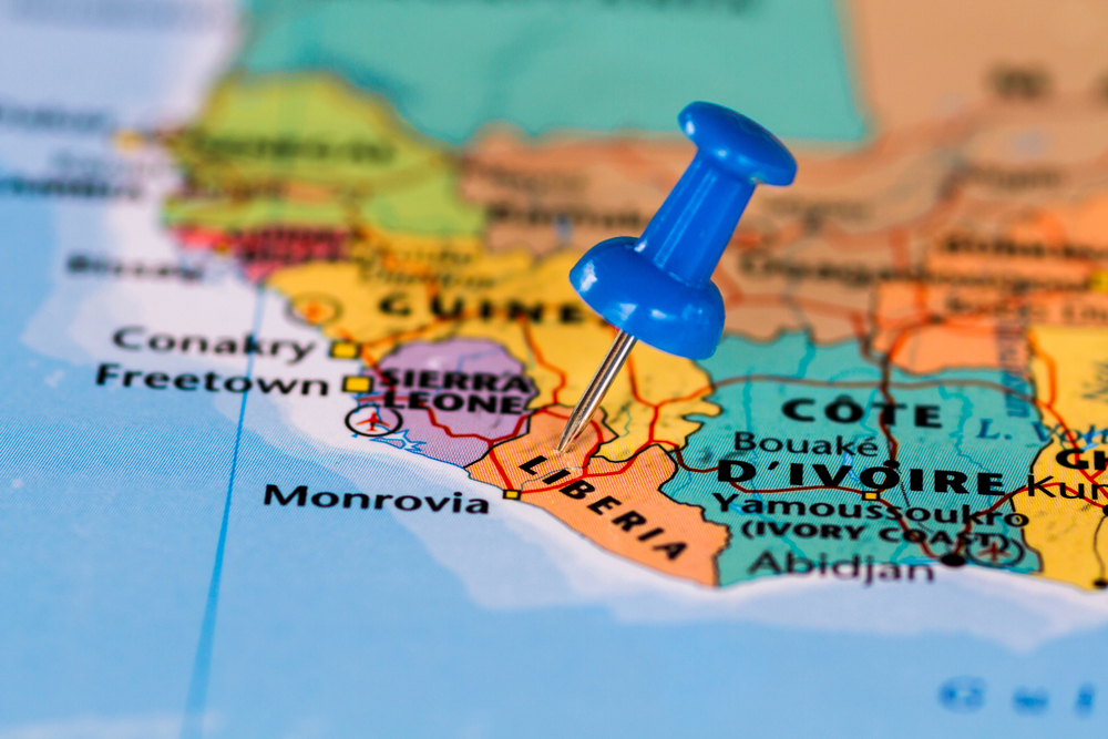 Liberia has an extensive coastline along the Atlantic Ocean.