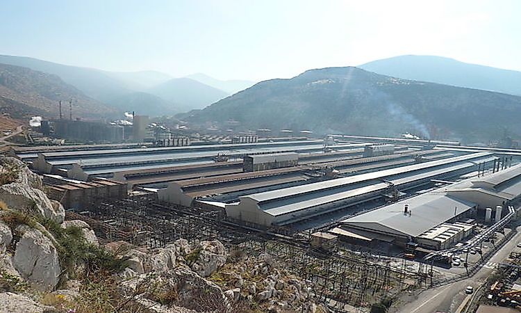 An aluminum factory in Greece.