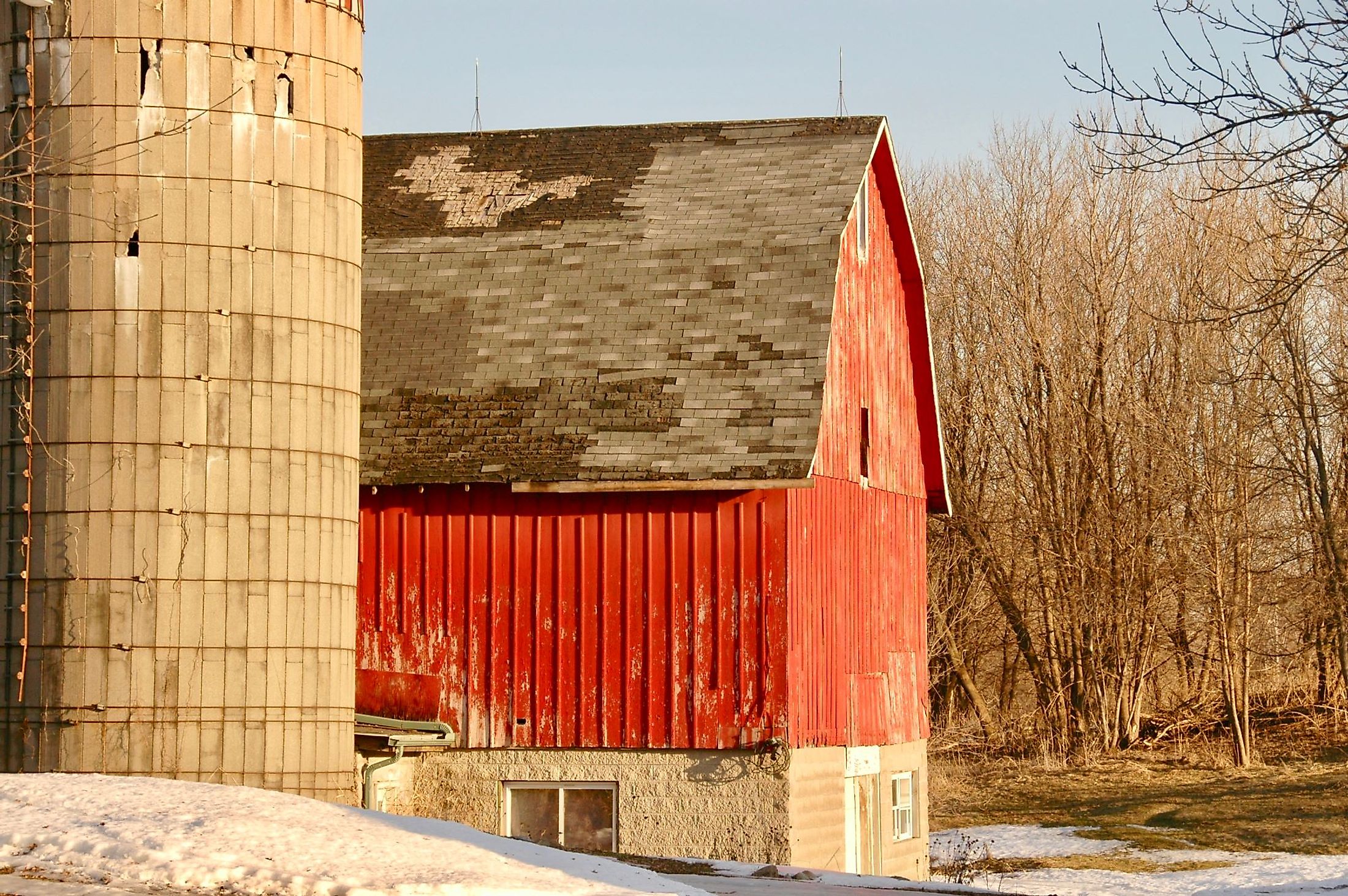 A gorgeous red barn in Lakeville, Minnesota