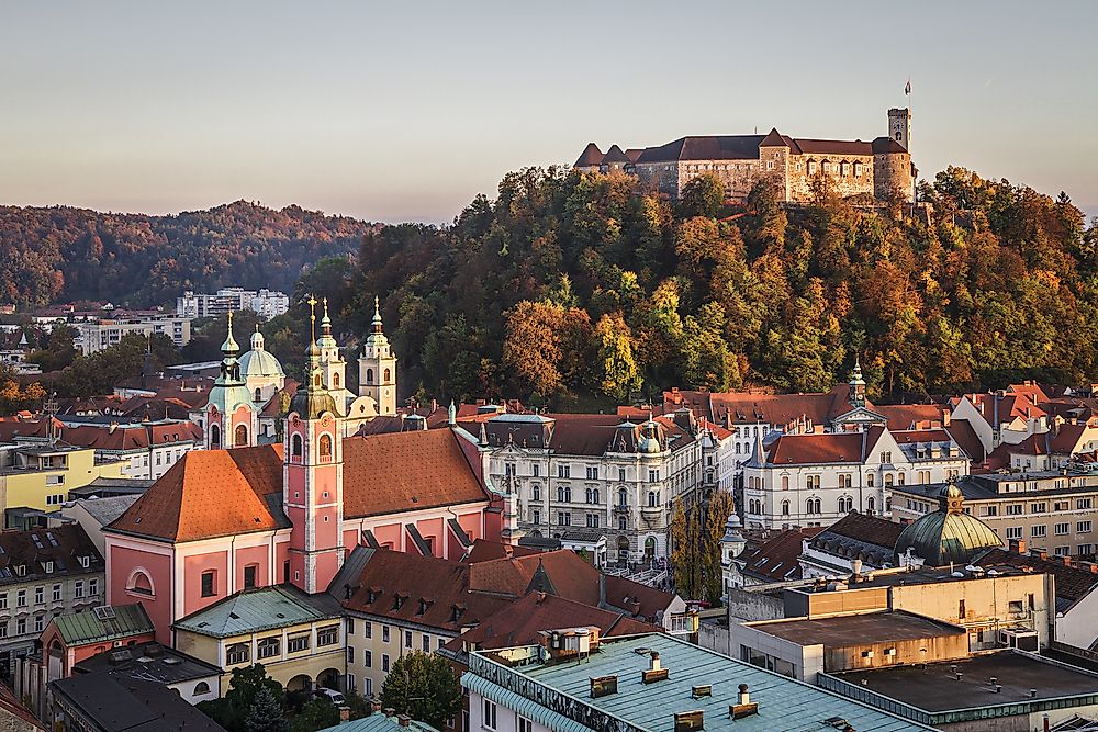 Ljubljana, the capital of Slovenia.