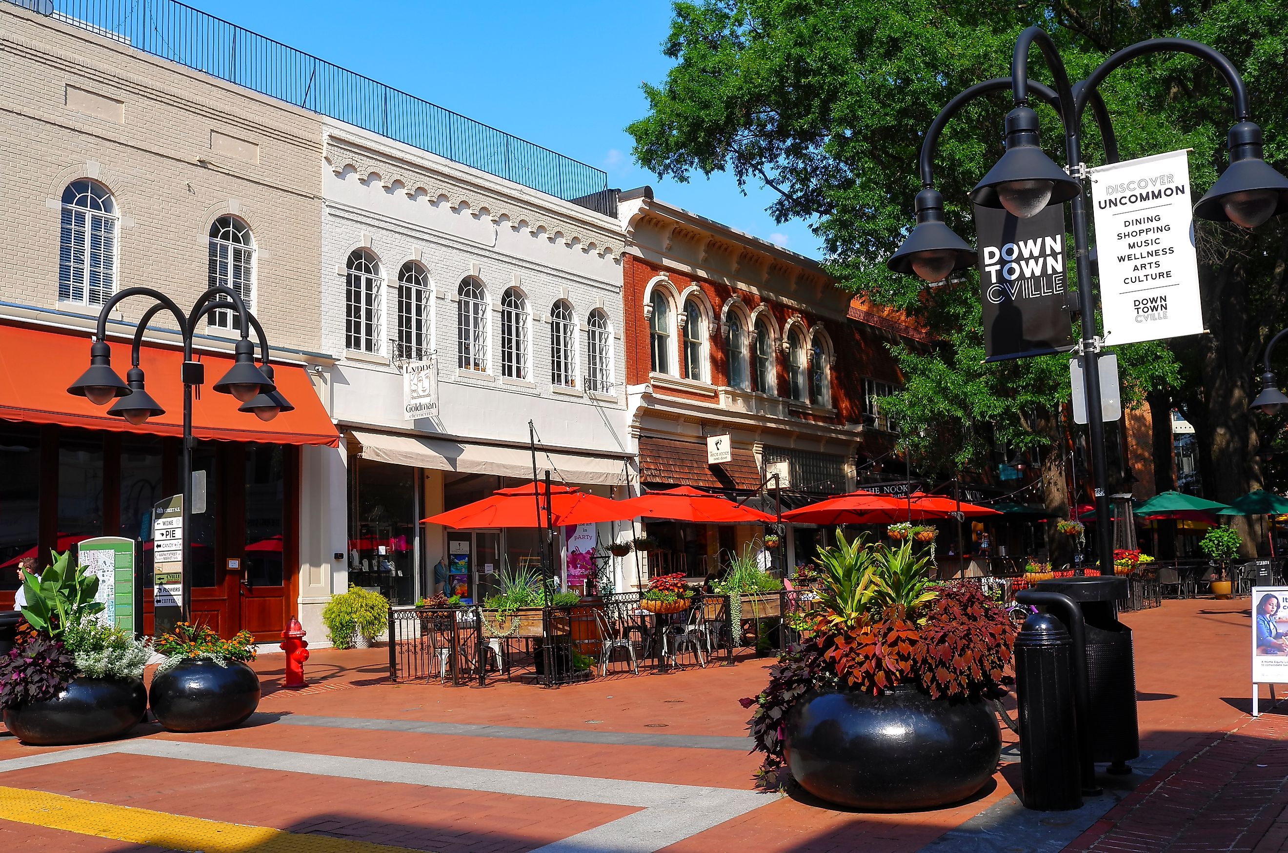 The Downtown Mall in Charlottesville, VA, USA. Image credit ImagineerInc via Shutterstock.