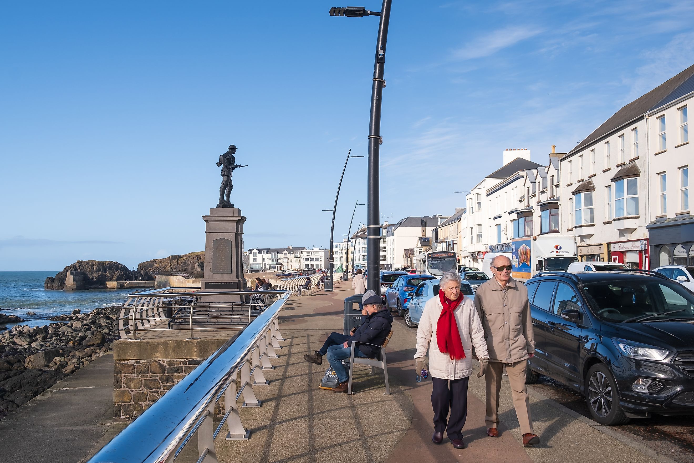 The view from the Portstewart strand, named as the friendliest place to visit in Ireland.  Editorial credit: Studio 70SN / Shutterstock.com