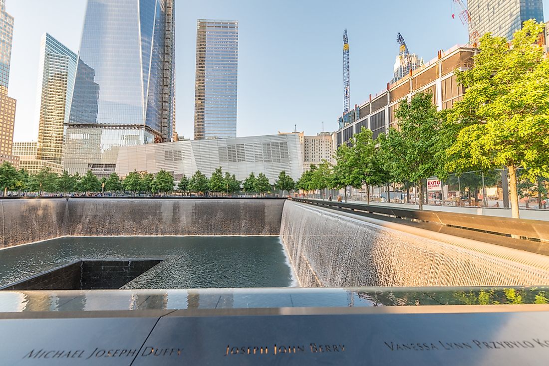 The 9/11 memorial in New York. Editorial credit: pisaphotography / Shutterstock.com. 