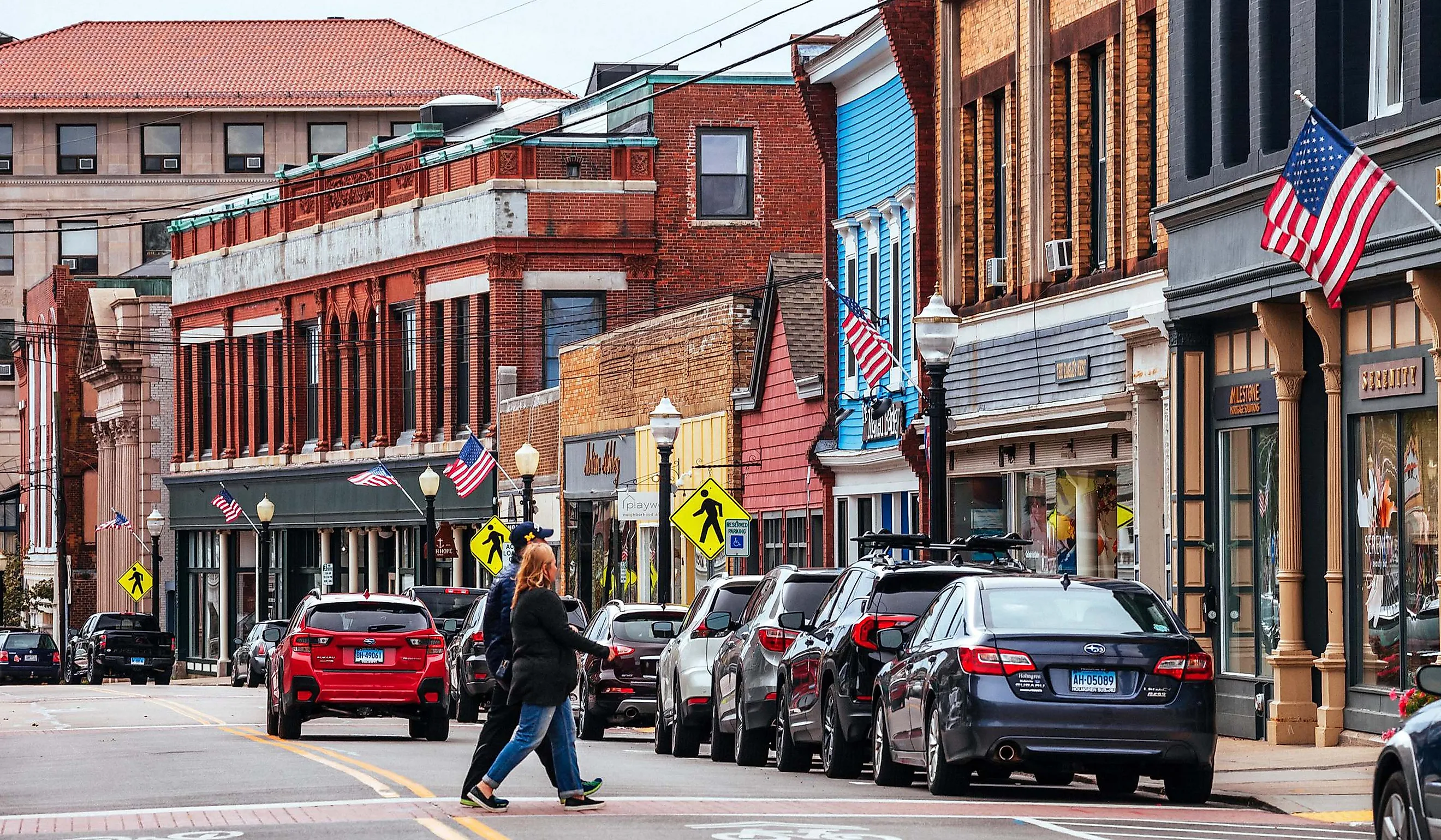 Street view in Westerly, Rhode Island (via peeterv / iStock.com)
