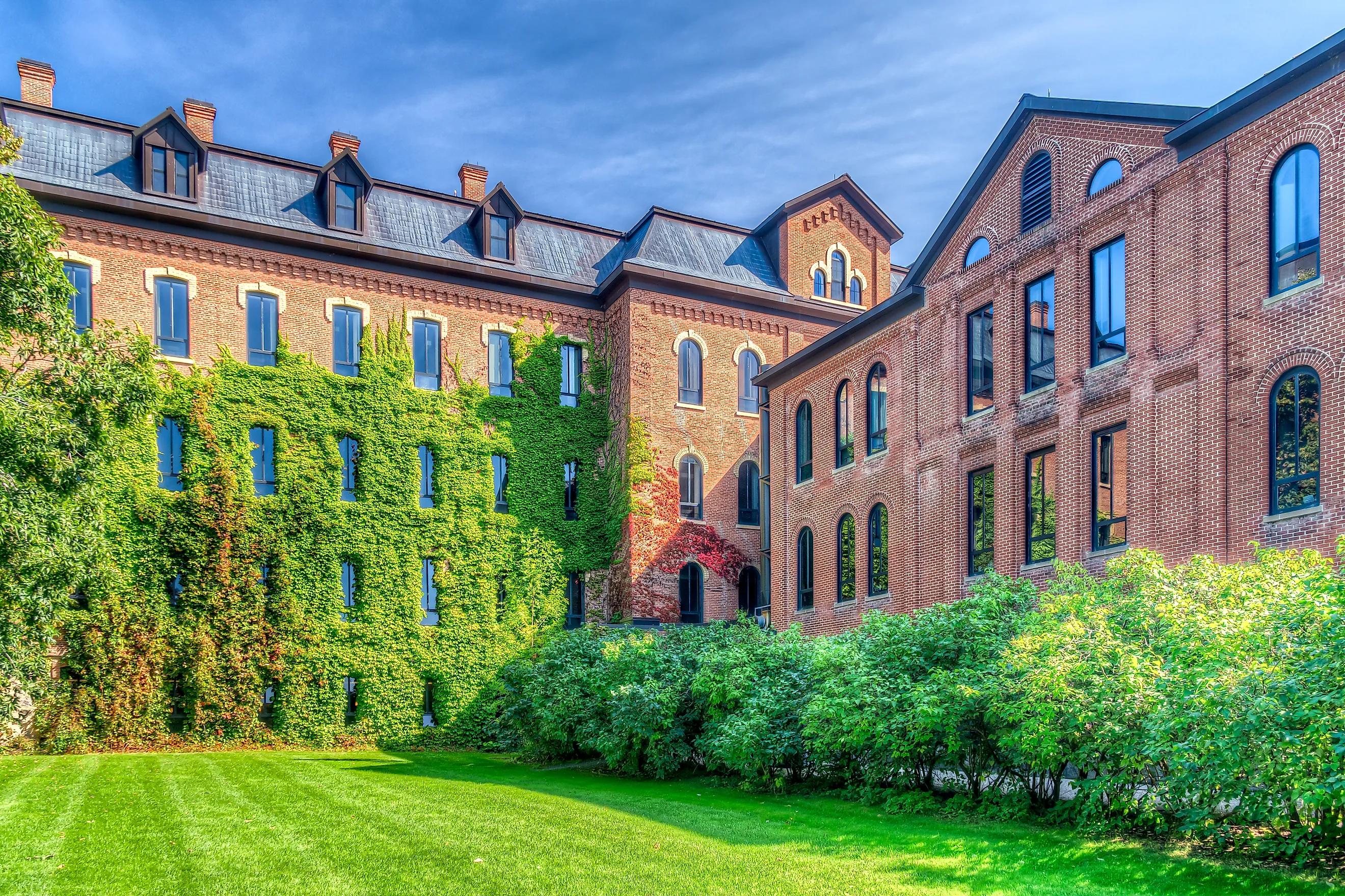 Saint Luke Hall on the campus of Saint John's University. (Editorial credit: Ken Wolter / Shutterstock.com)