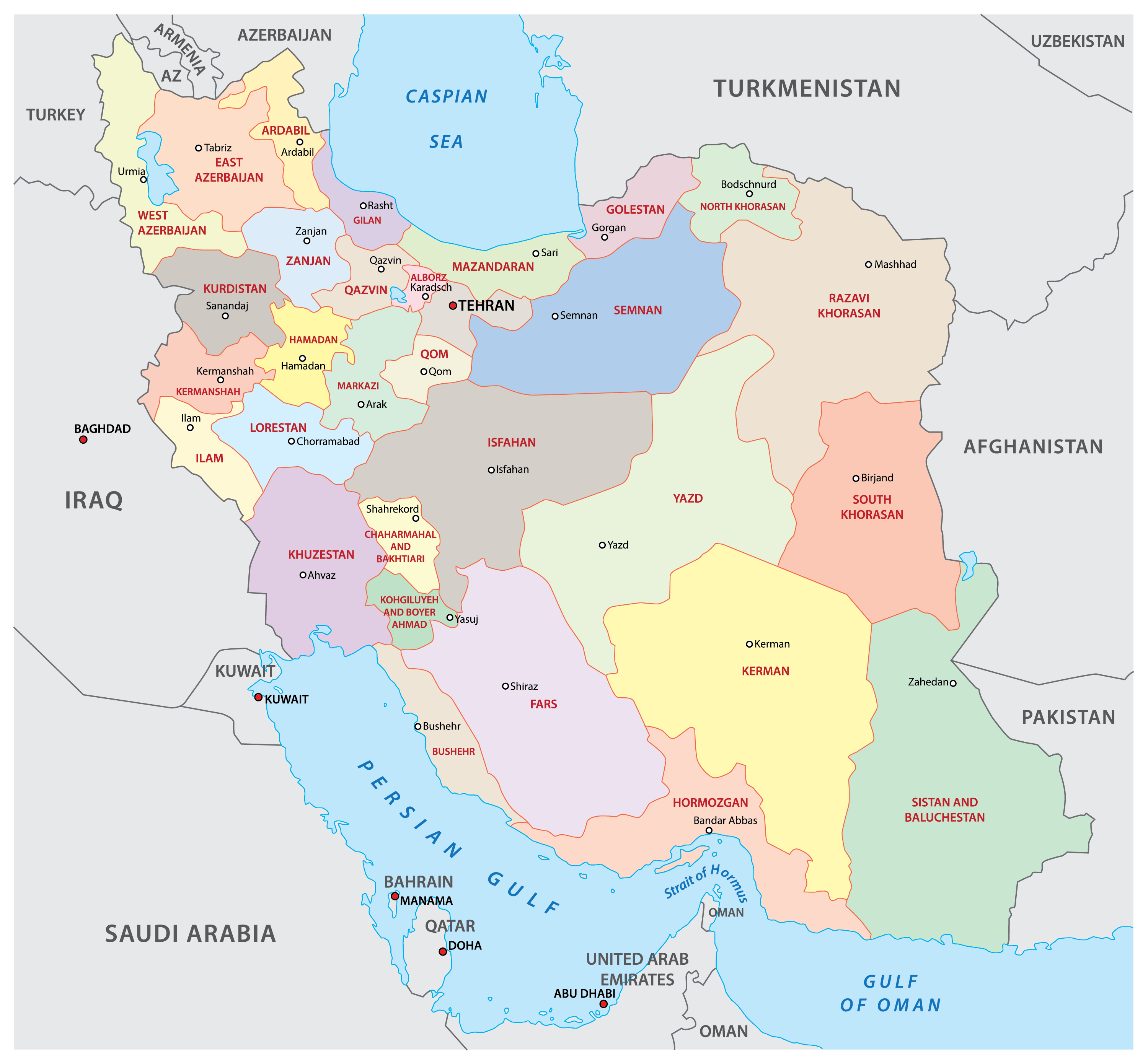 Iran Maps Facts World Atlas