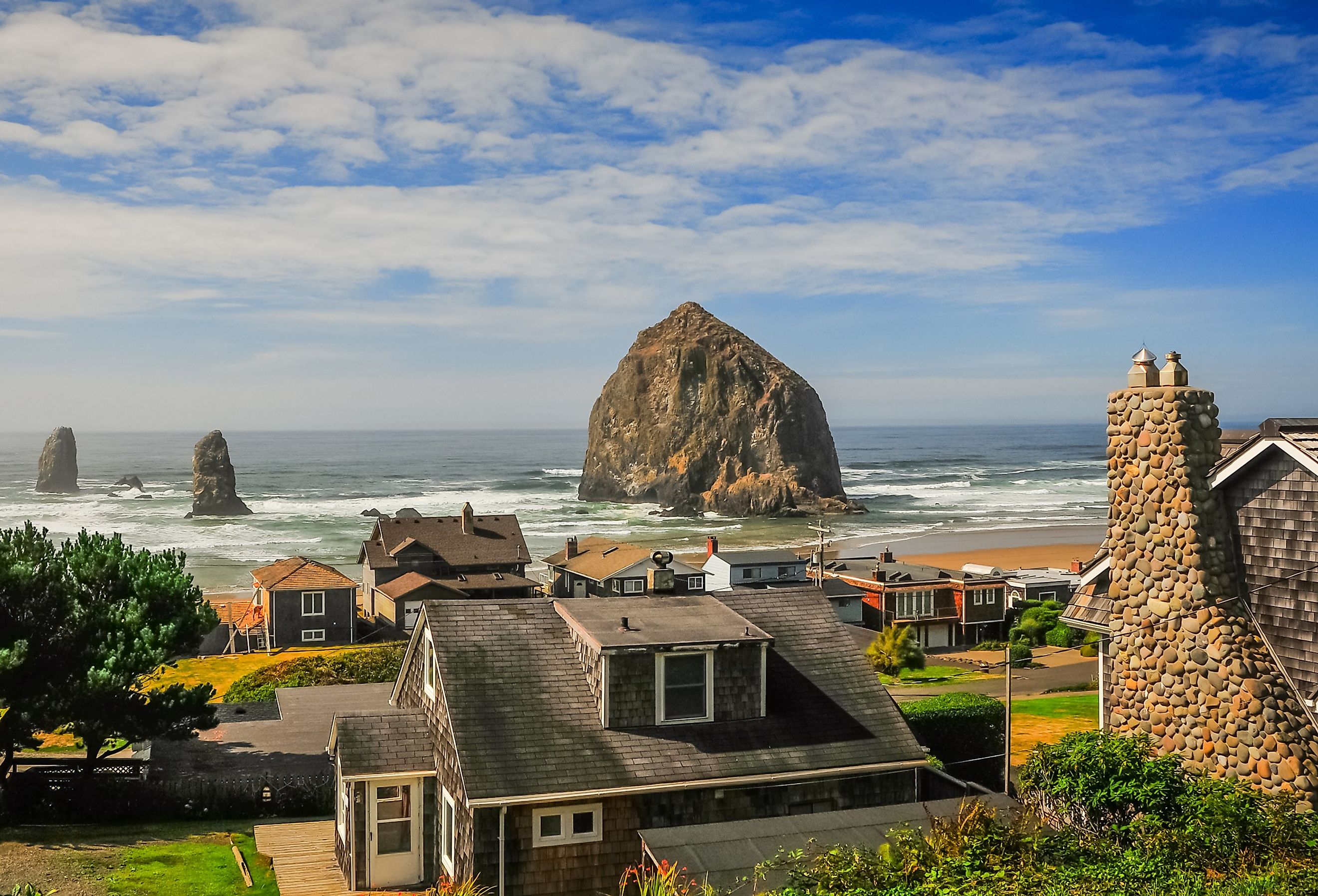 Overlooking Cannon Beach, Oregon Coast.