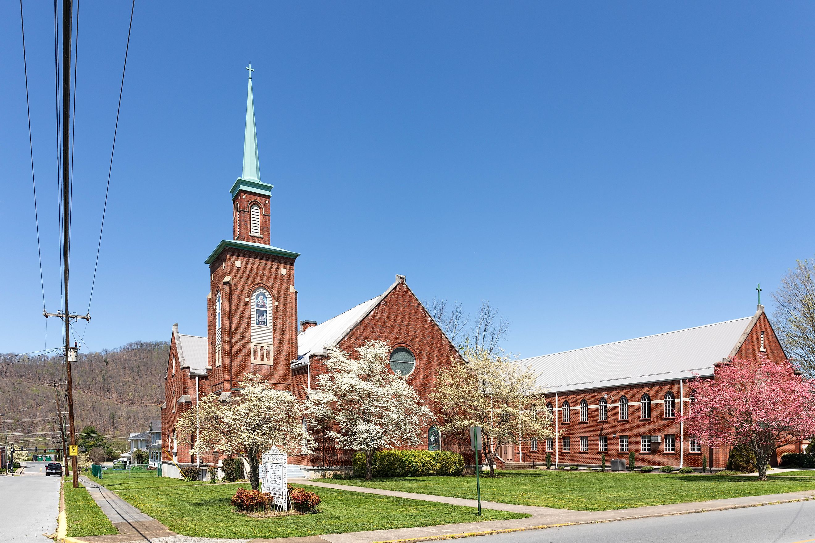 The Centenary United Methodist Church in Erwin, Tennessee. Editorial credit: J. Michael Jones / Shutterstock.com
