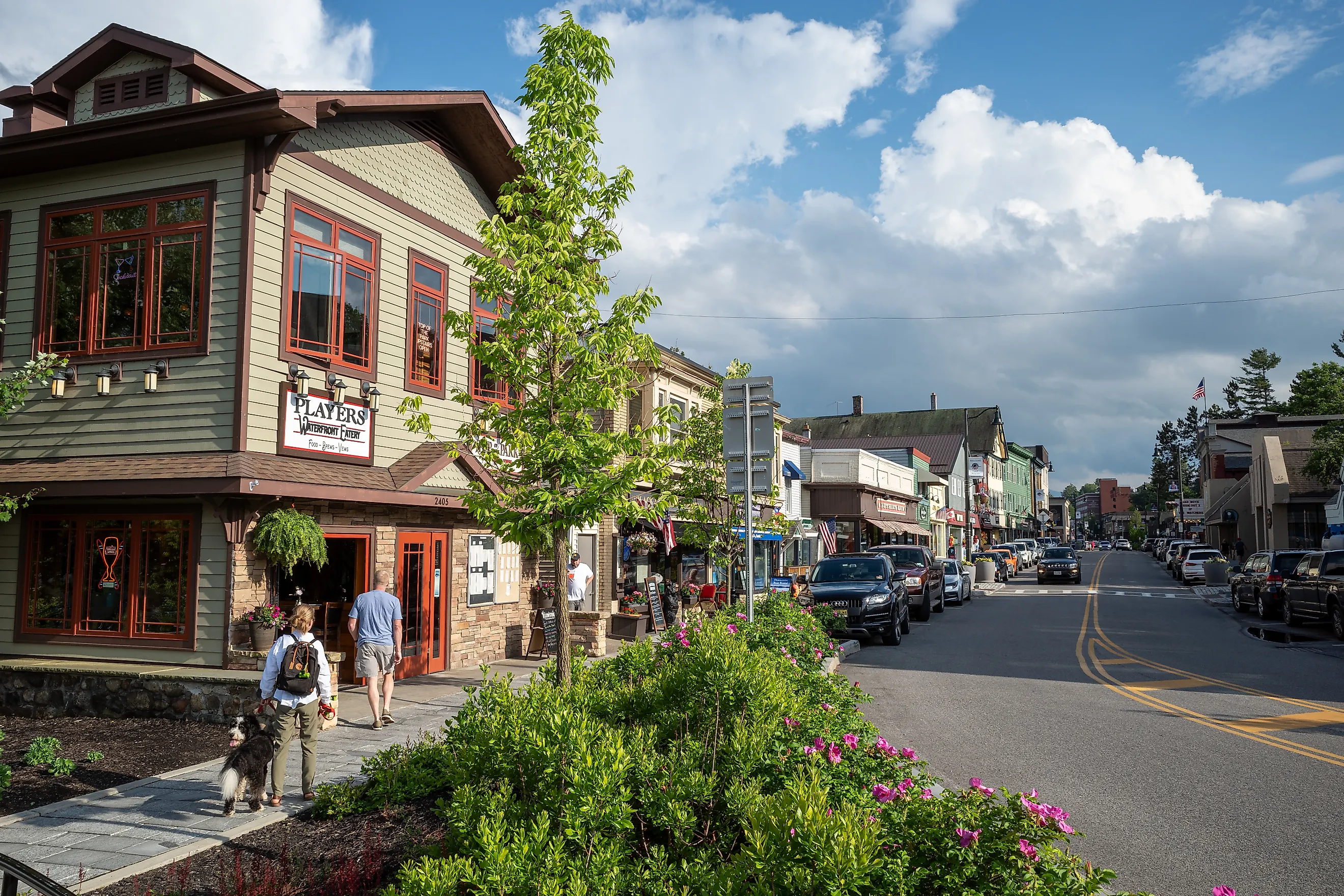 Main Street in Lake Placid, New York.