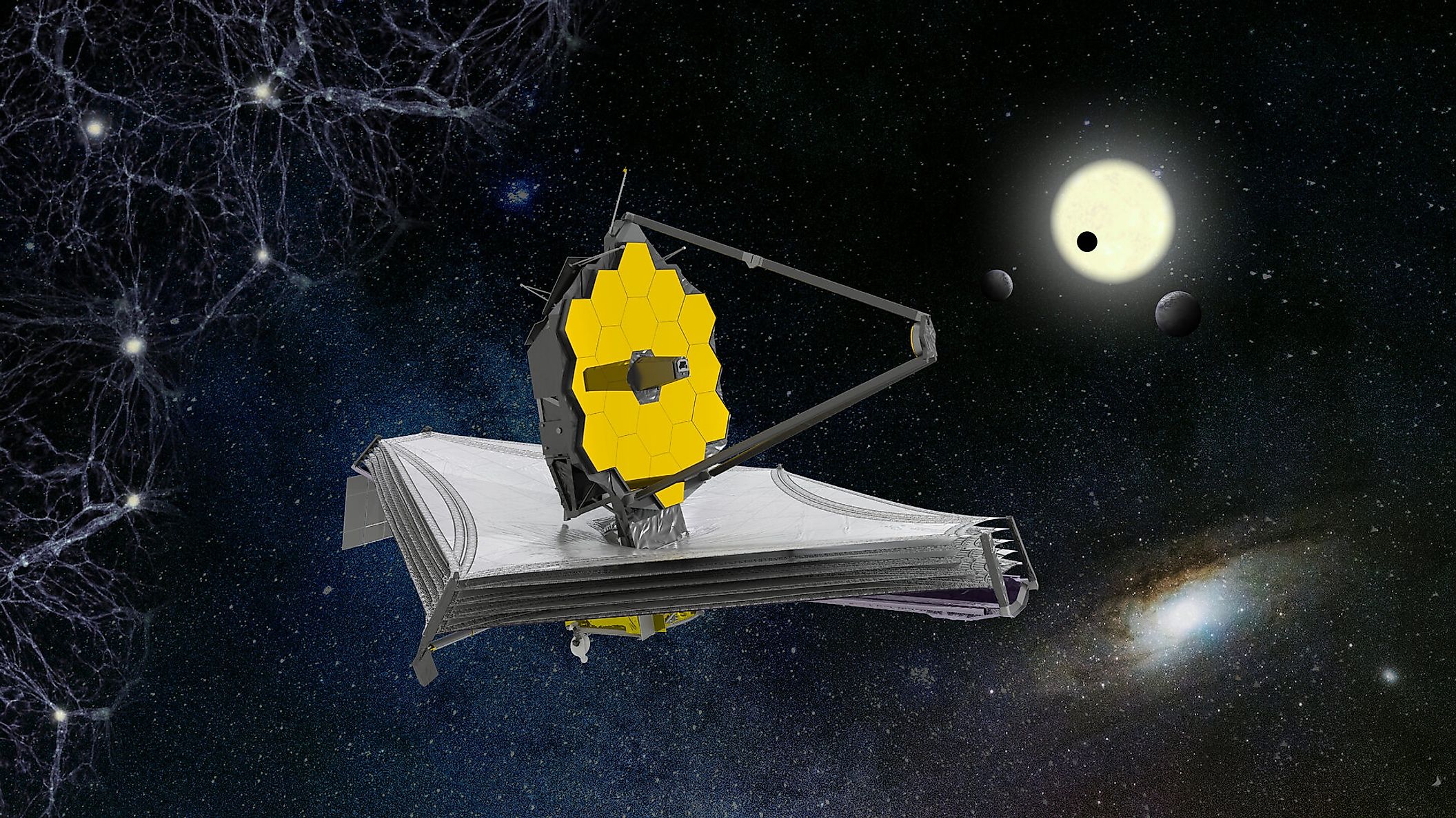 Artists impression of the James Webb Space Telescope