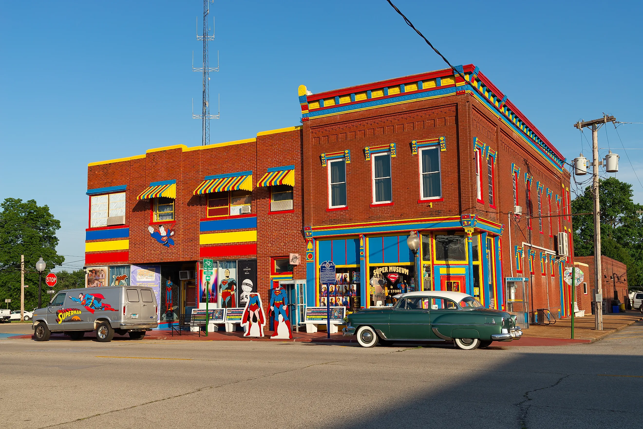 Exterior of The Super Museum in Metropolis, Illinois.