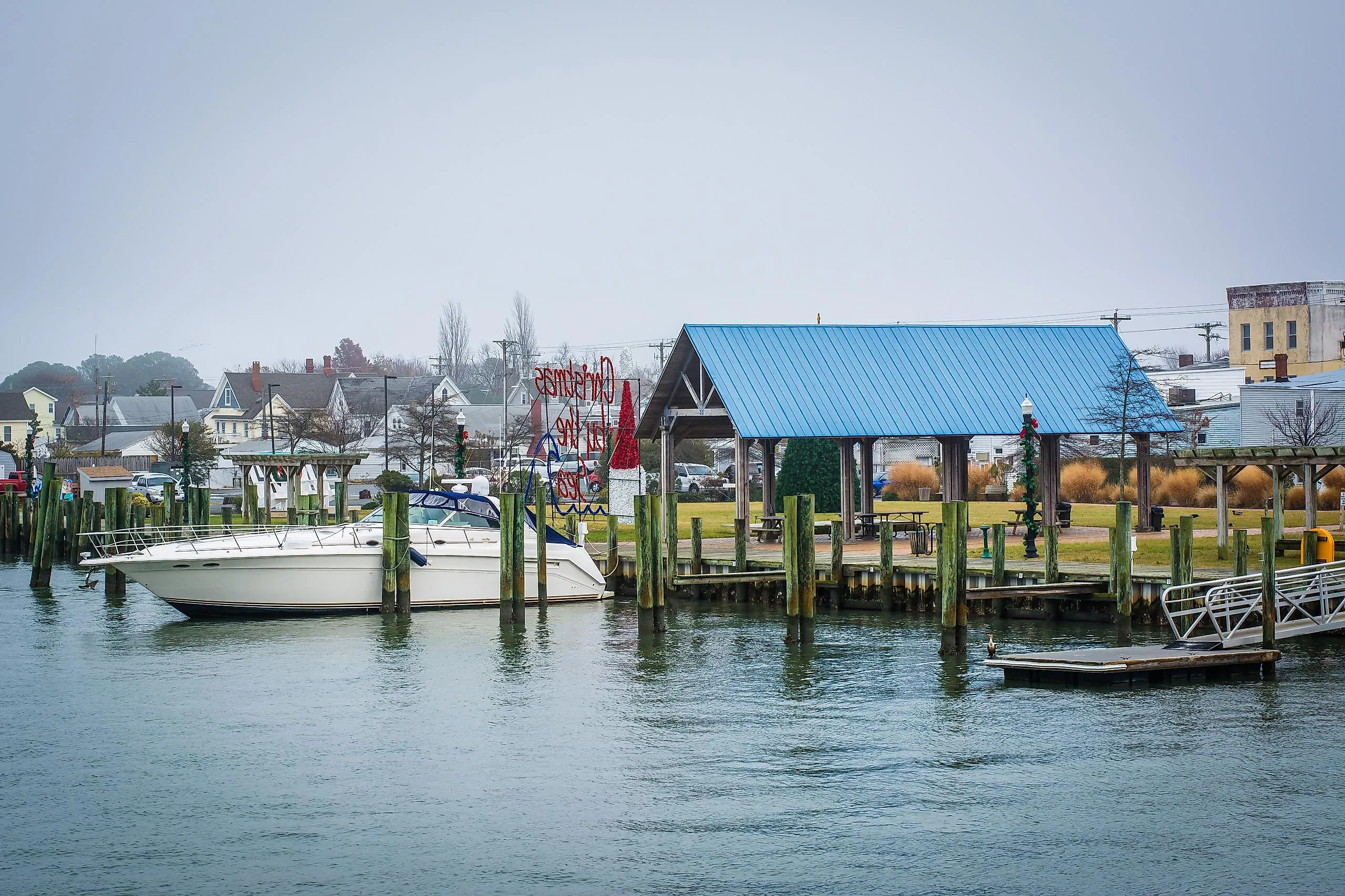 The marina at Chincoteague, Virginia.
