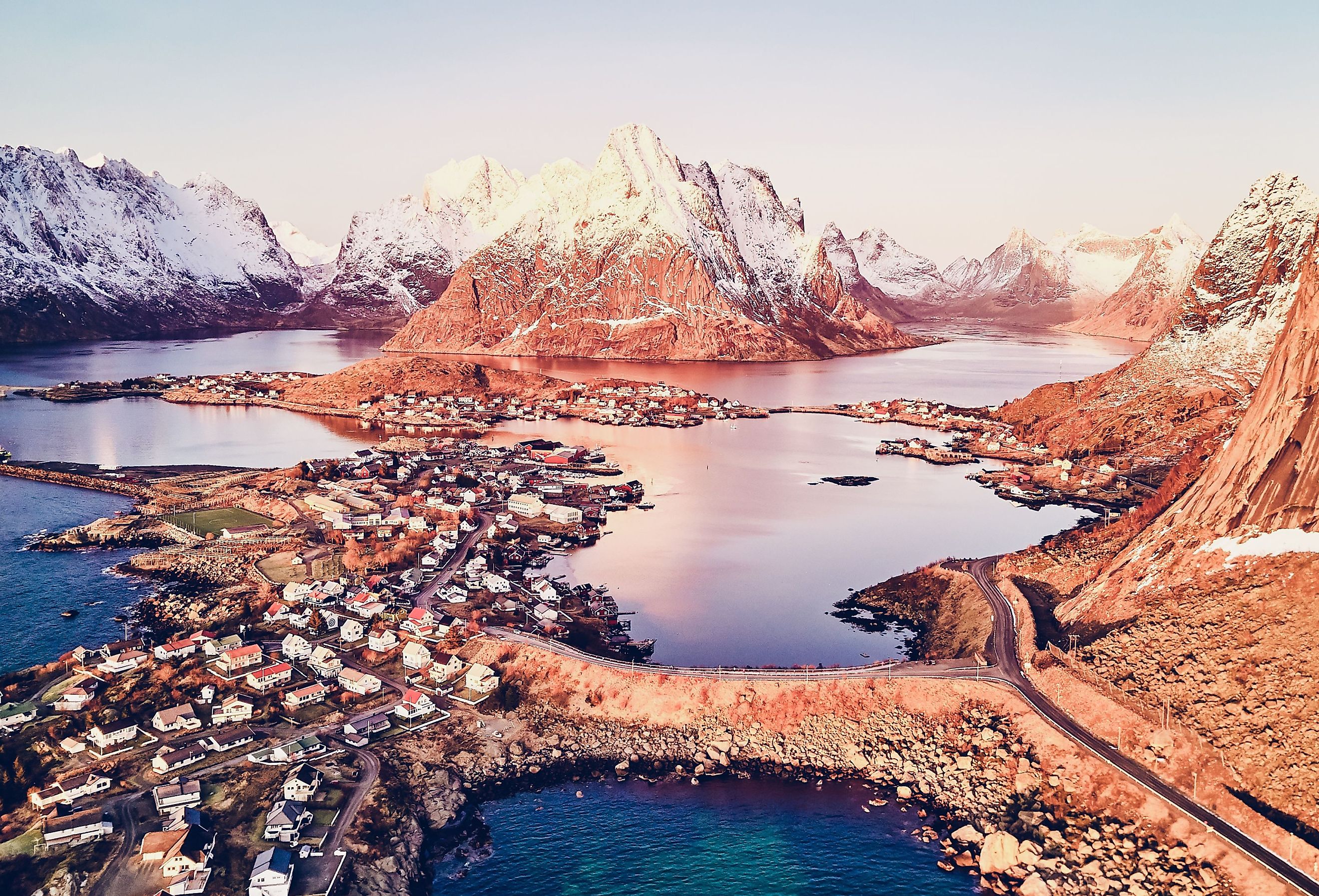 Aerial vie of Mammoth Lakes and town. Image credit Dragos Ness via Shutterstock.