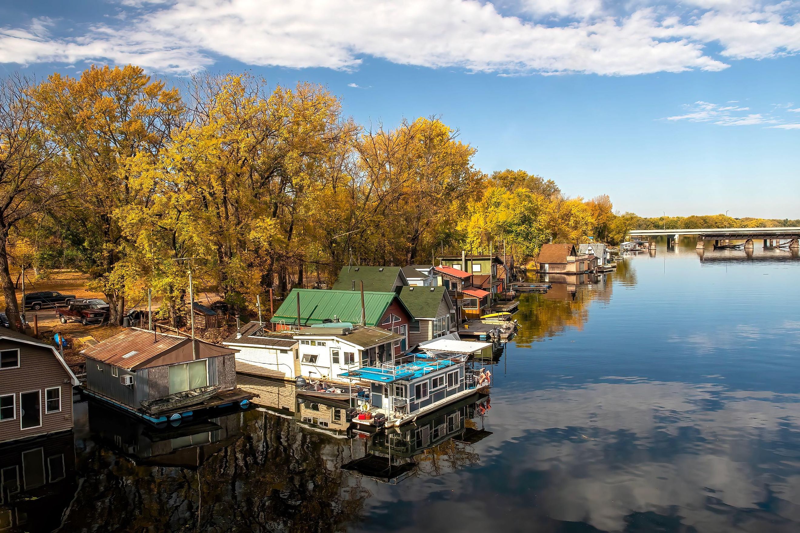 Aerial view of Winona, Minnesota.