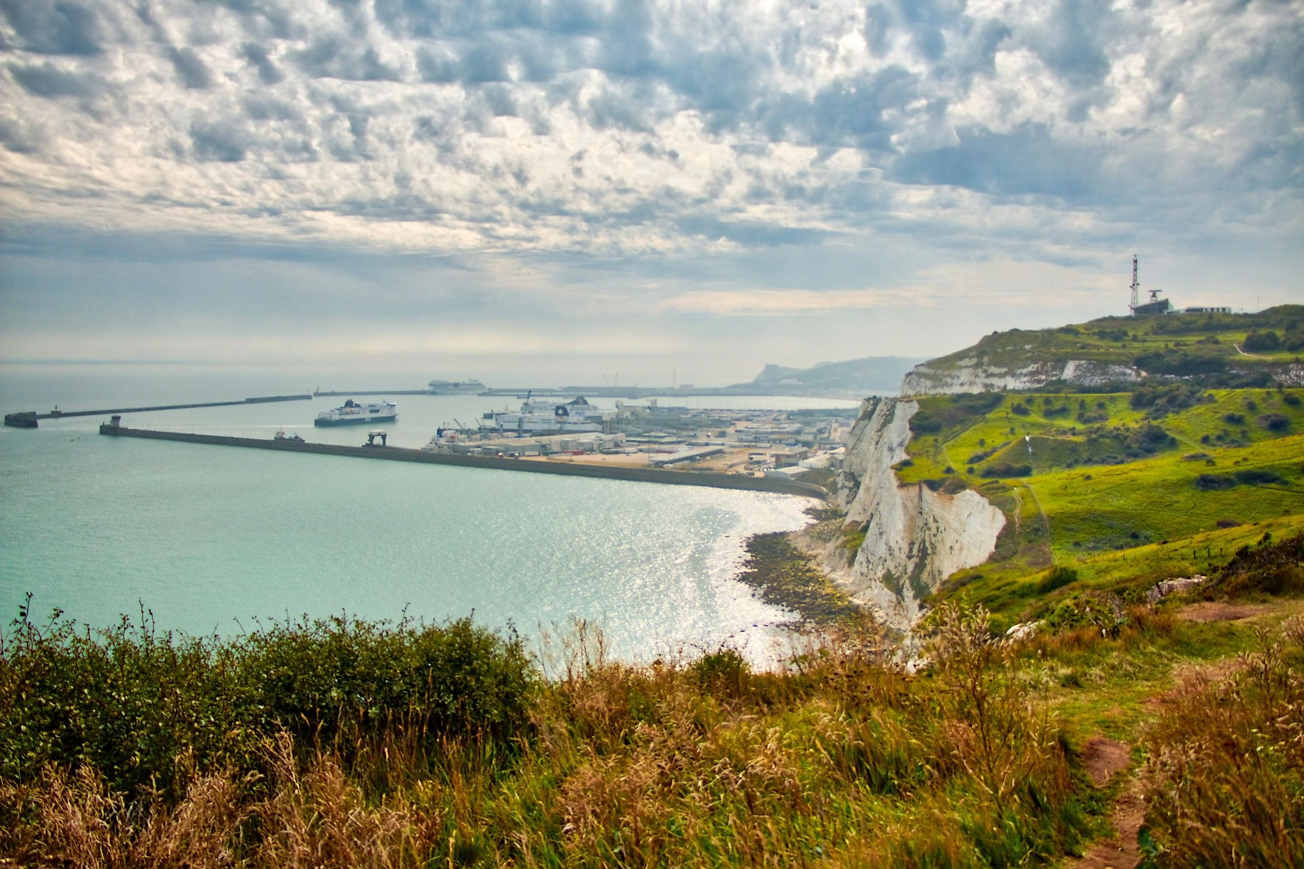 Port of Dover, English Channel, UK. 